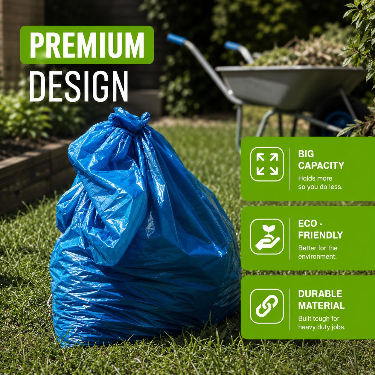 EcoBag Rubble Sacks - Heavy Duty Bin Liners | 40 Litre Capacity | 20 Count 7