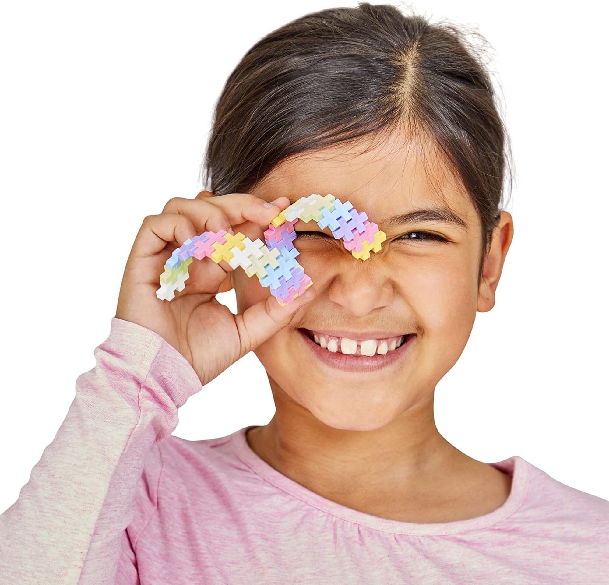 PLUS PLUS Building Blocks Set - 240 pcs Creative STEM Toy | Pastel Colors | Ages 5+ 7