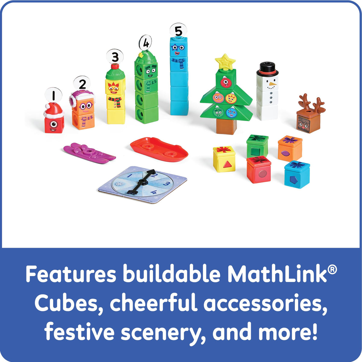 Learning Resources Numberblocks MathLink Cubes Advent Calendar - Ages 3+ | 24 Festive Surprises 6