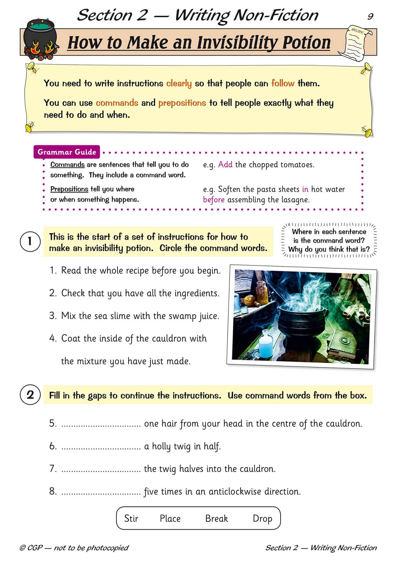 CGP Books KS2 English Writing Targeted Question Book - Year 3 | Ages 7-8 | 48 Pages