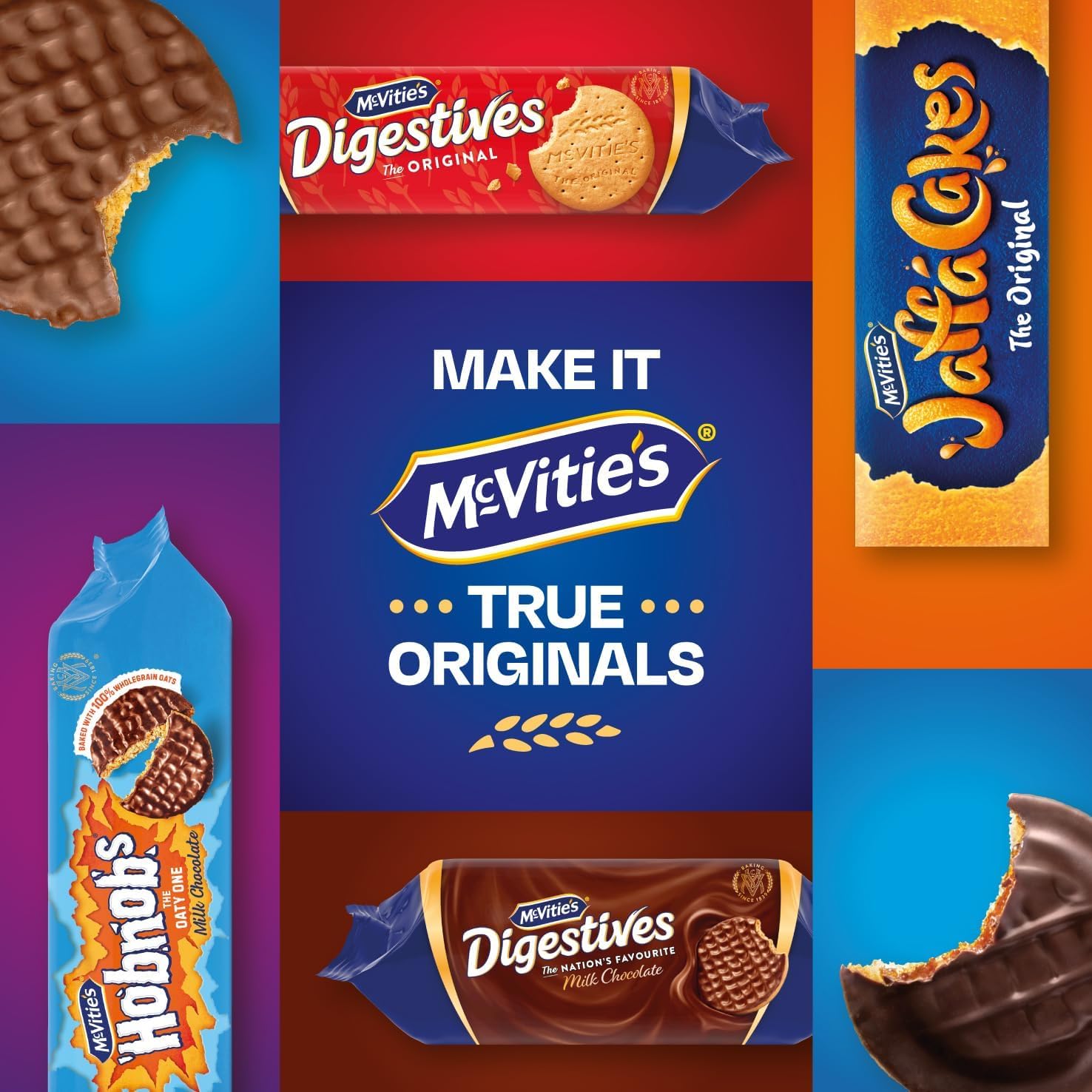 McVitie's Hobnobs Milk Chocolate Biscuits - Crunchy Oat Base | 431g Pack 5
