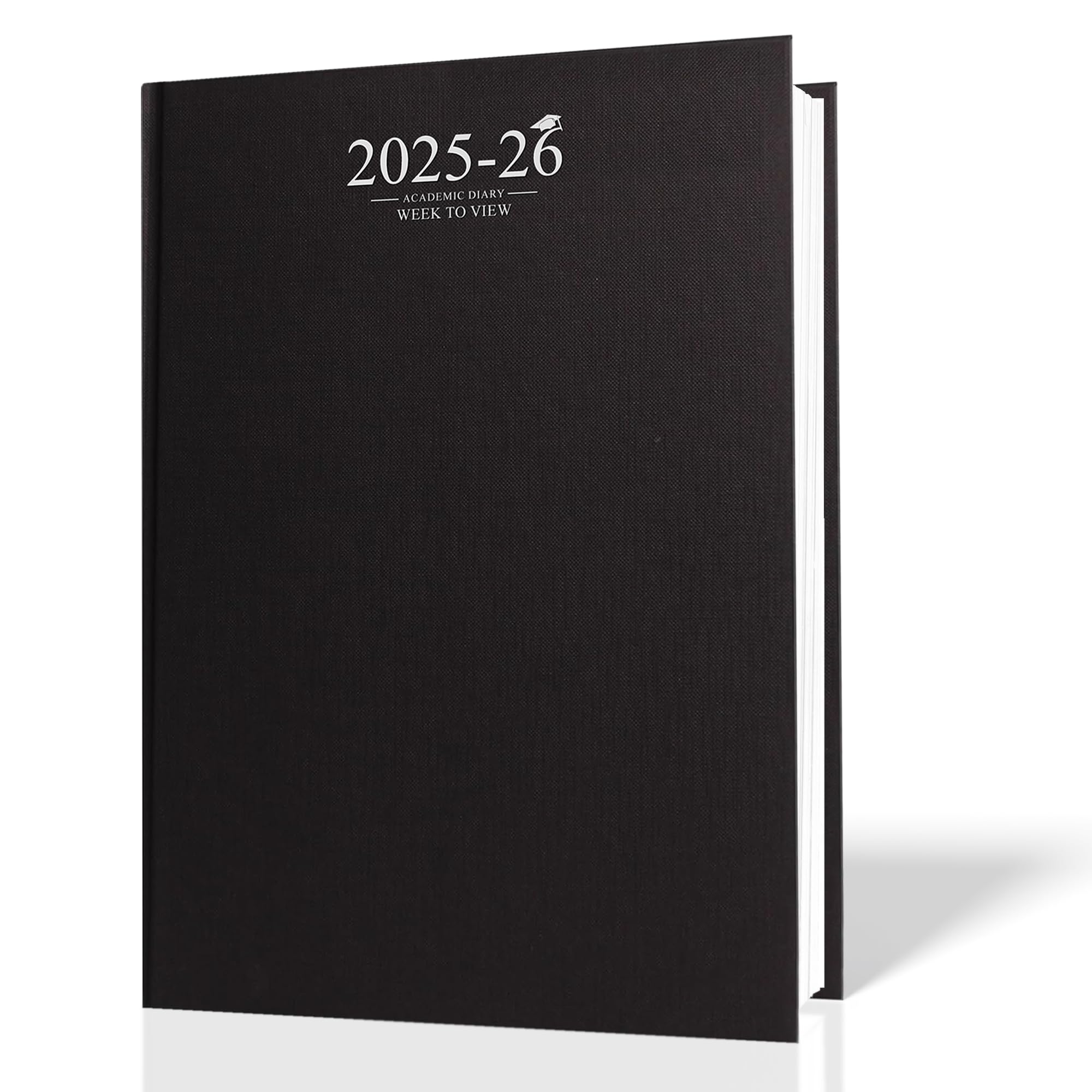 G4GADGET 2025-2026 Academic Diary | A4 Week to View | Black Case Binding