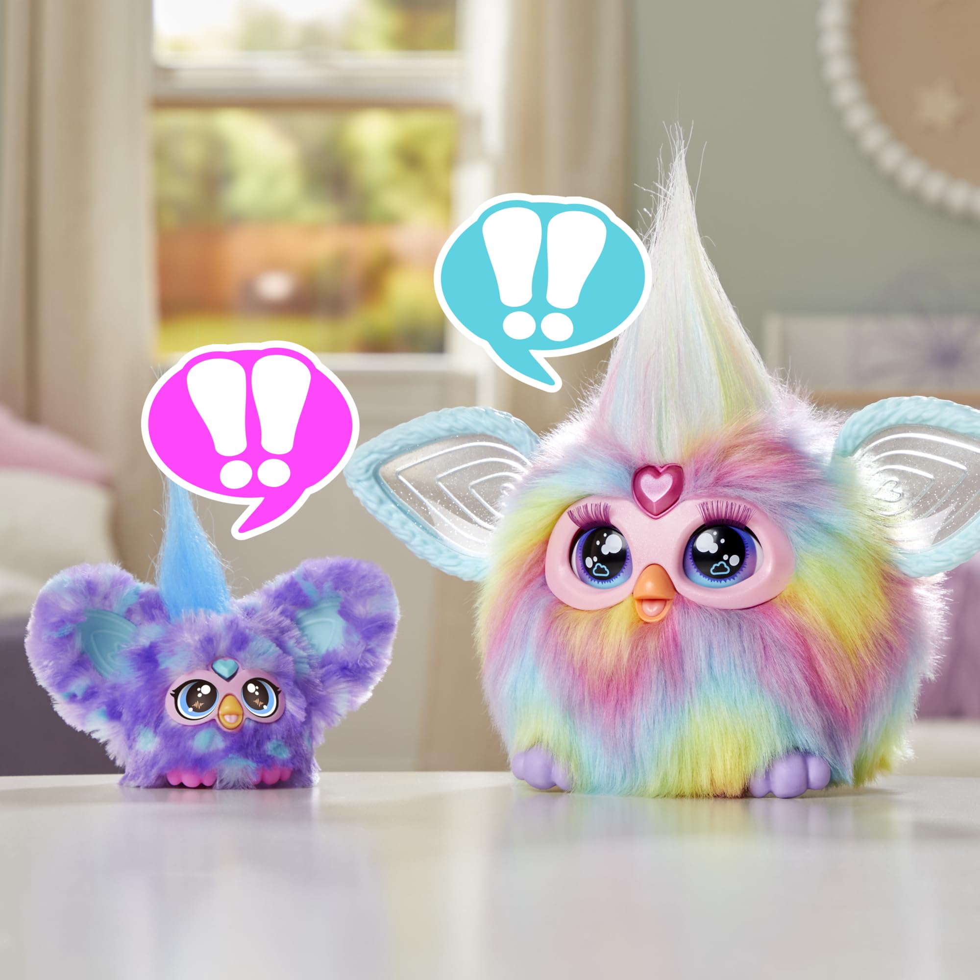 Furby Groo-Vee Mini Electronic Plush Toy - Purple & Blue, 5-Inch, Ages 6+ 9