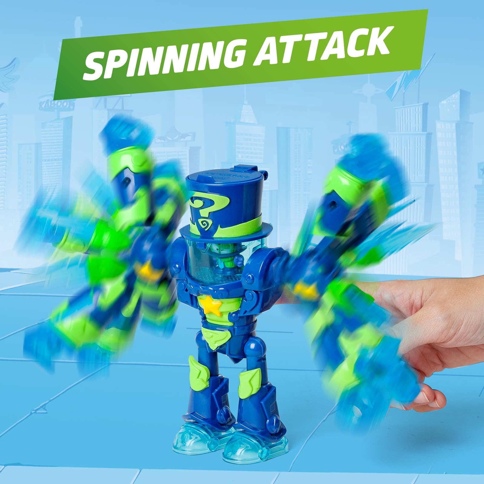 SUPERTHINGS RIVALS OF KABOOM Enigma's Ultra Striker Robot Playset | Exclusive Enigma Figure | Ages 3+ 7