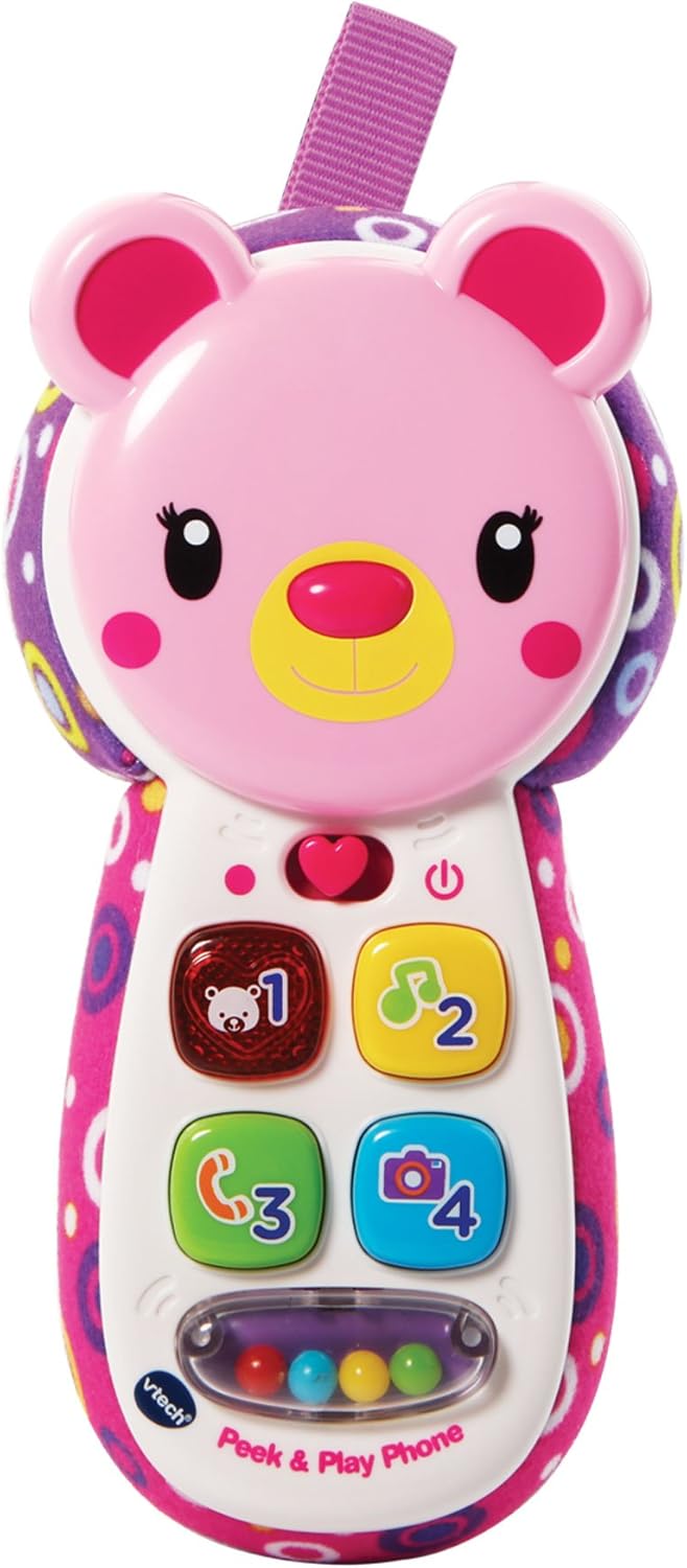 VTech Peek & Play Kids Mobile Phone - Educational Toy for Babies 3 Months+ with Lights, Sounds & Mirror 1