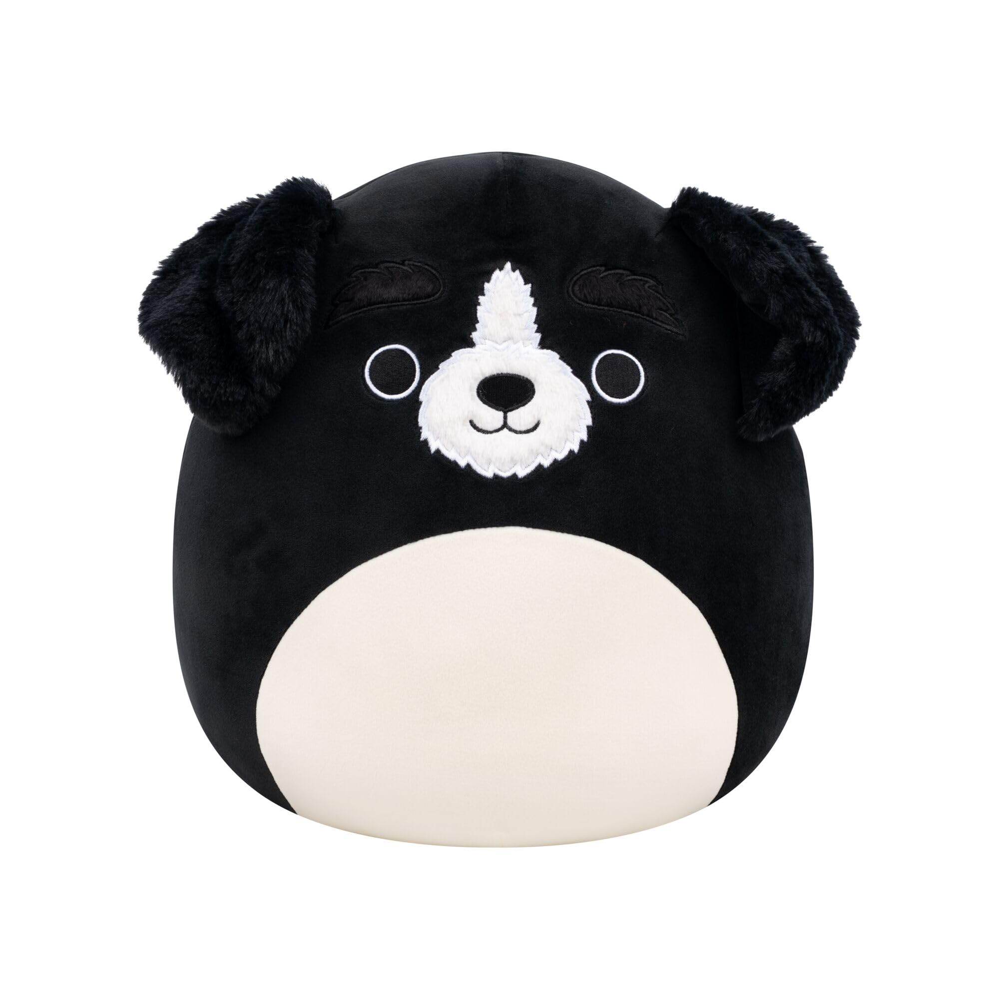 Squishmallows Paulie the Black Fuzzy Dog - 12 Inch Collectable Plush Toy for Ages 3+