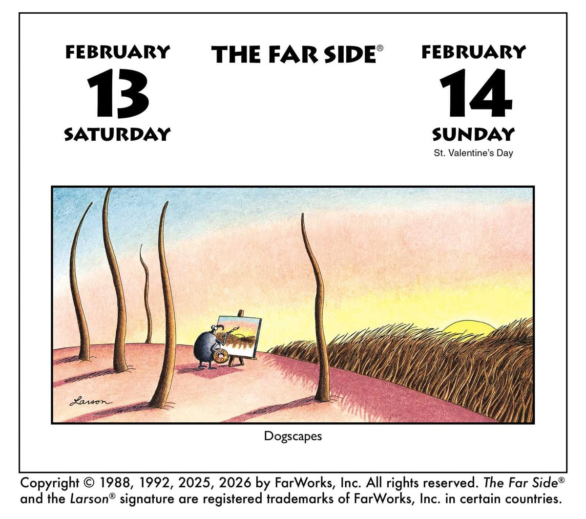 The Far Side 2027 Off-The-Wall Day-to-Day Calendar - 52 Full-Colour Weekend Cartoons
