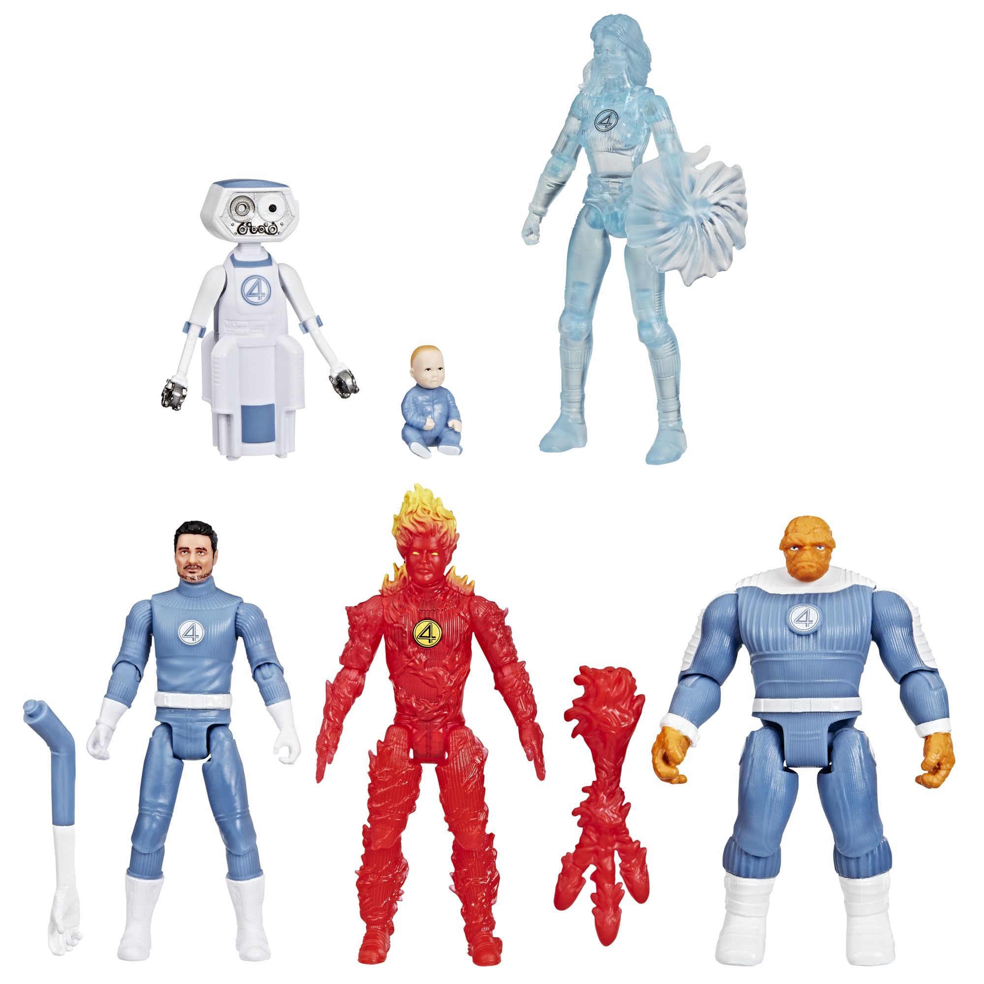 Marvel's First Family 6-Figure Action Set - Epic World of Action Collection for Kids 4+ 1