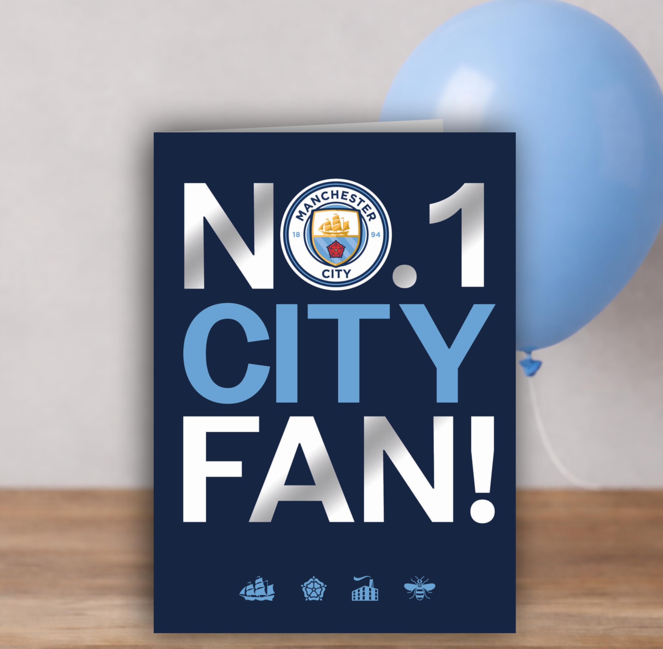 Danilo Promotions LTD Manchester City FC Birthday Card | Standard Size | Multi-Colour 4