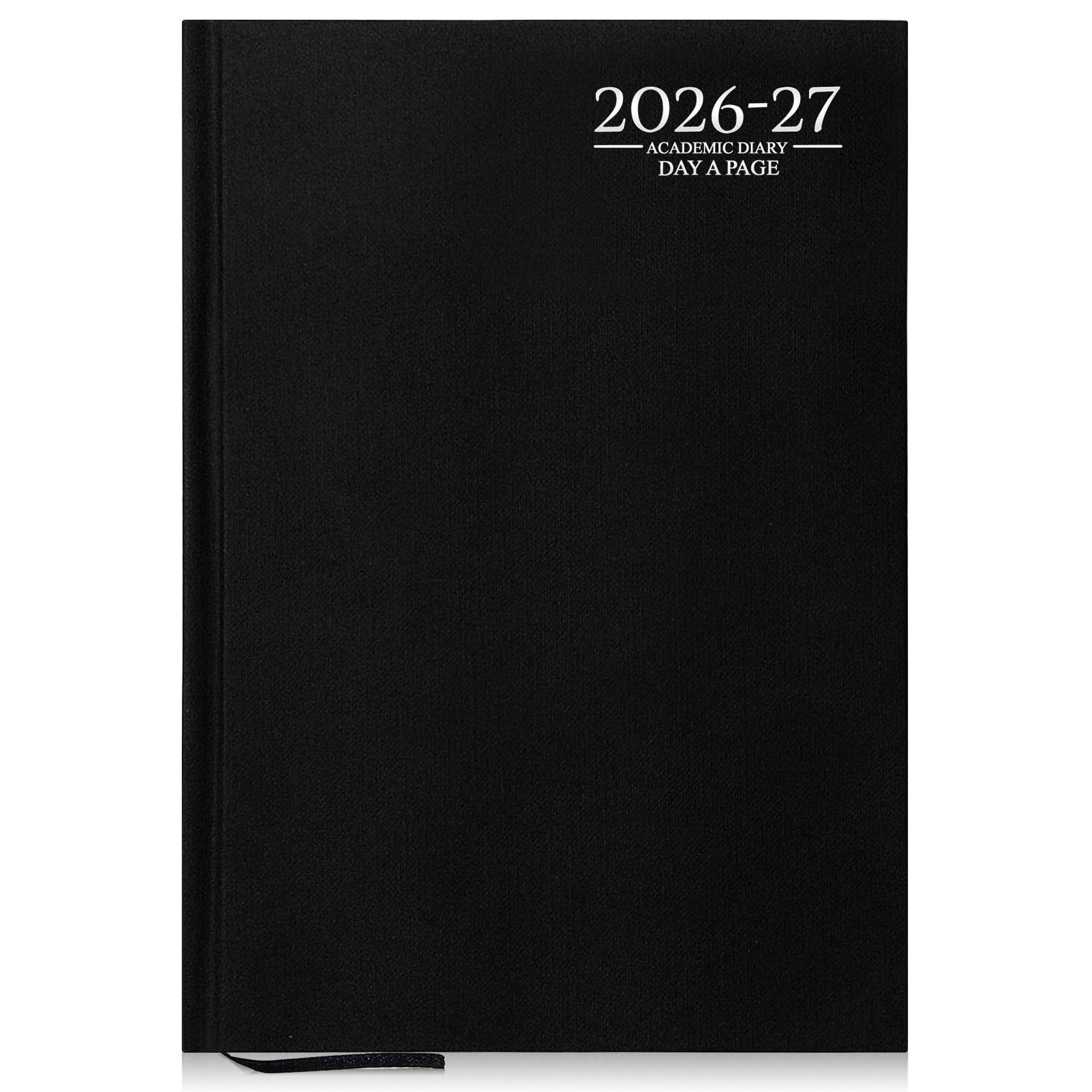G4GADGET 2026-2027 Academic Diary | A4 Day A Page | Black Hardback