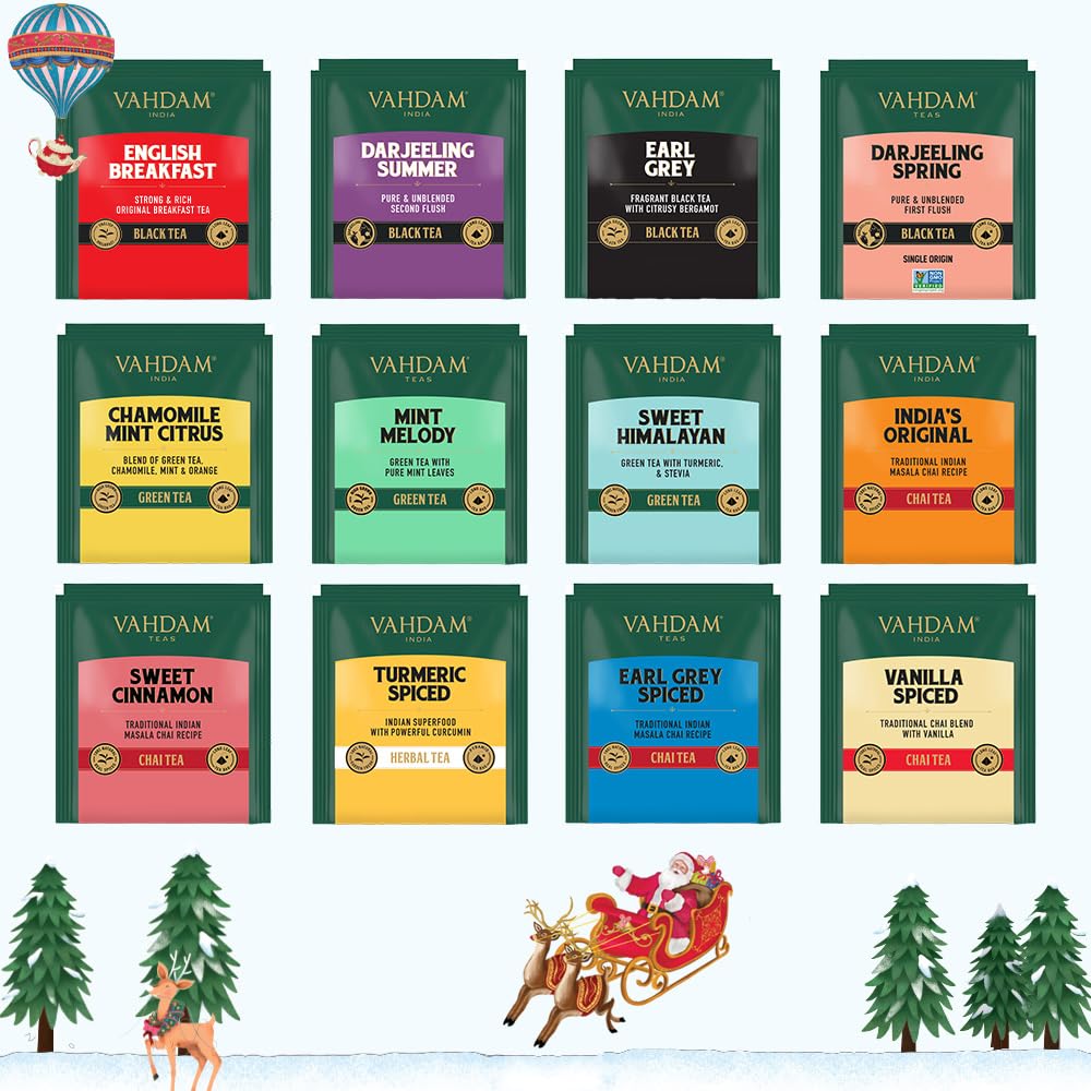 VAHDAM Limited Edition Advent Calendar 2025 - Tea Bags Folding Gift Set 7