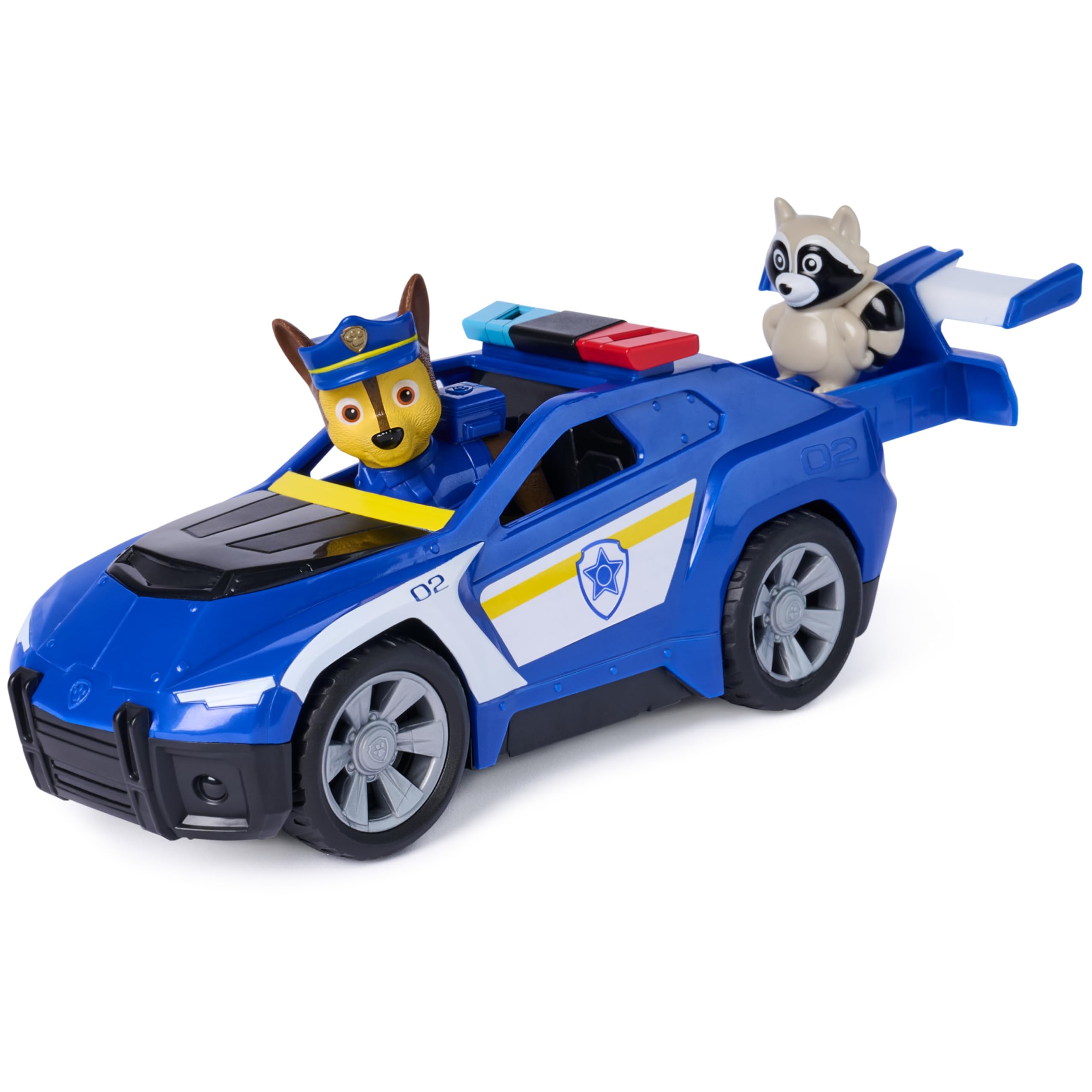 Paw Patrol Search & Rescue Chase Rescue Cruiser Vehicle with 2 Figures | Pull-Back Action | Ages 3-9