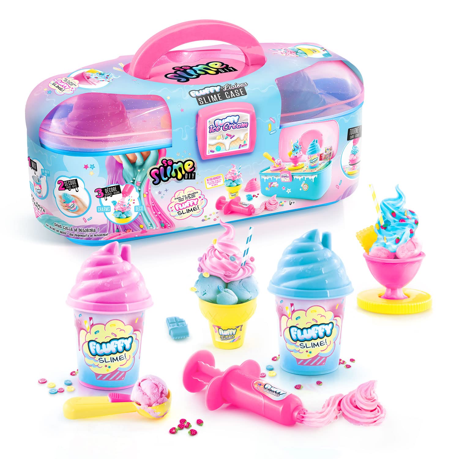 So Slime DIY Fluffylicious Slime Case - No Glue Fluffy Slime Kit for Kids 6+ 1