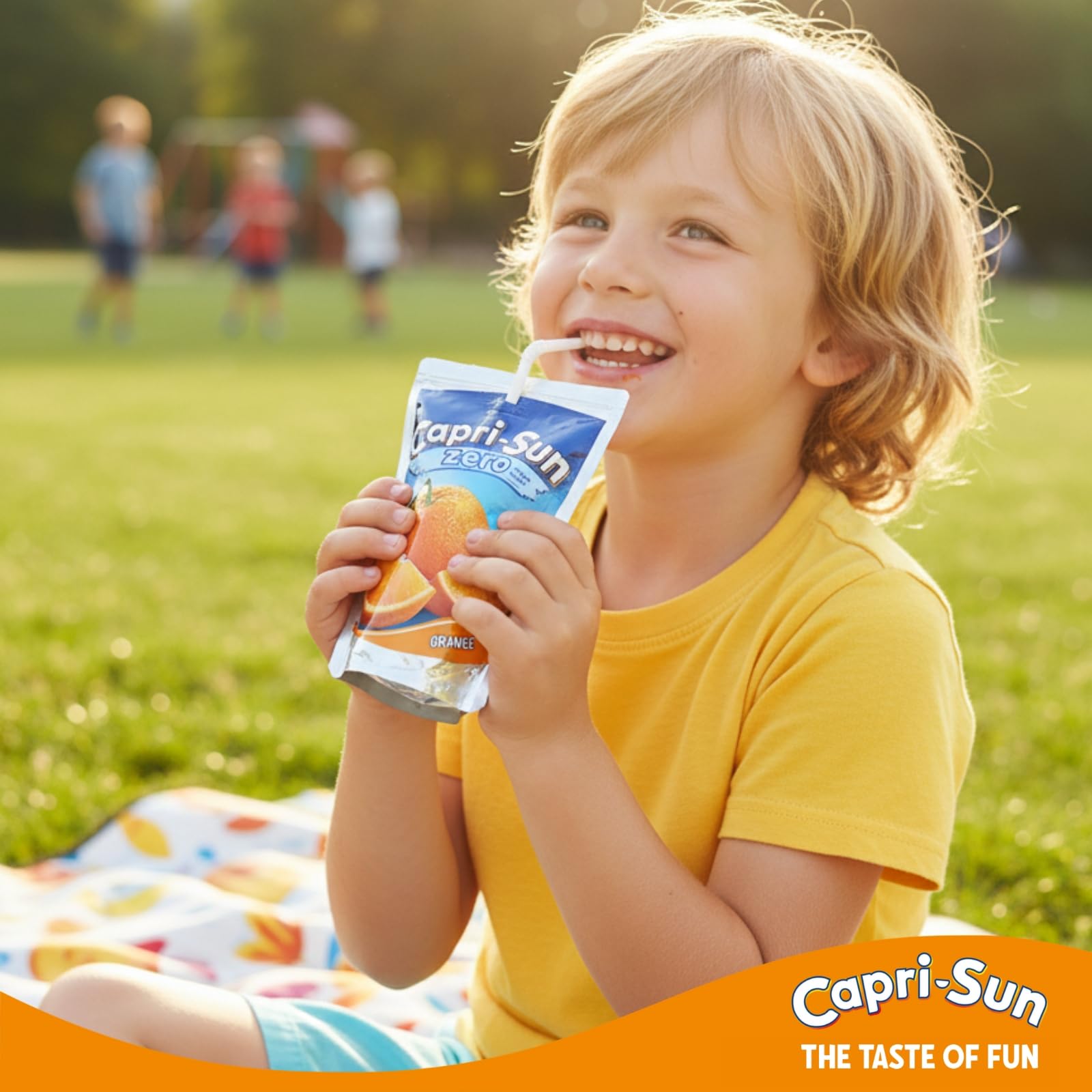 Capri-Sun Zero Jungle Kids Juice Drink (8 x 200ml) - No Added Sugar, Made with Real Fruit Juice