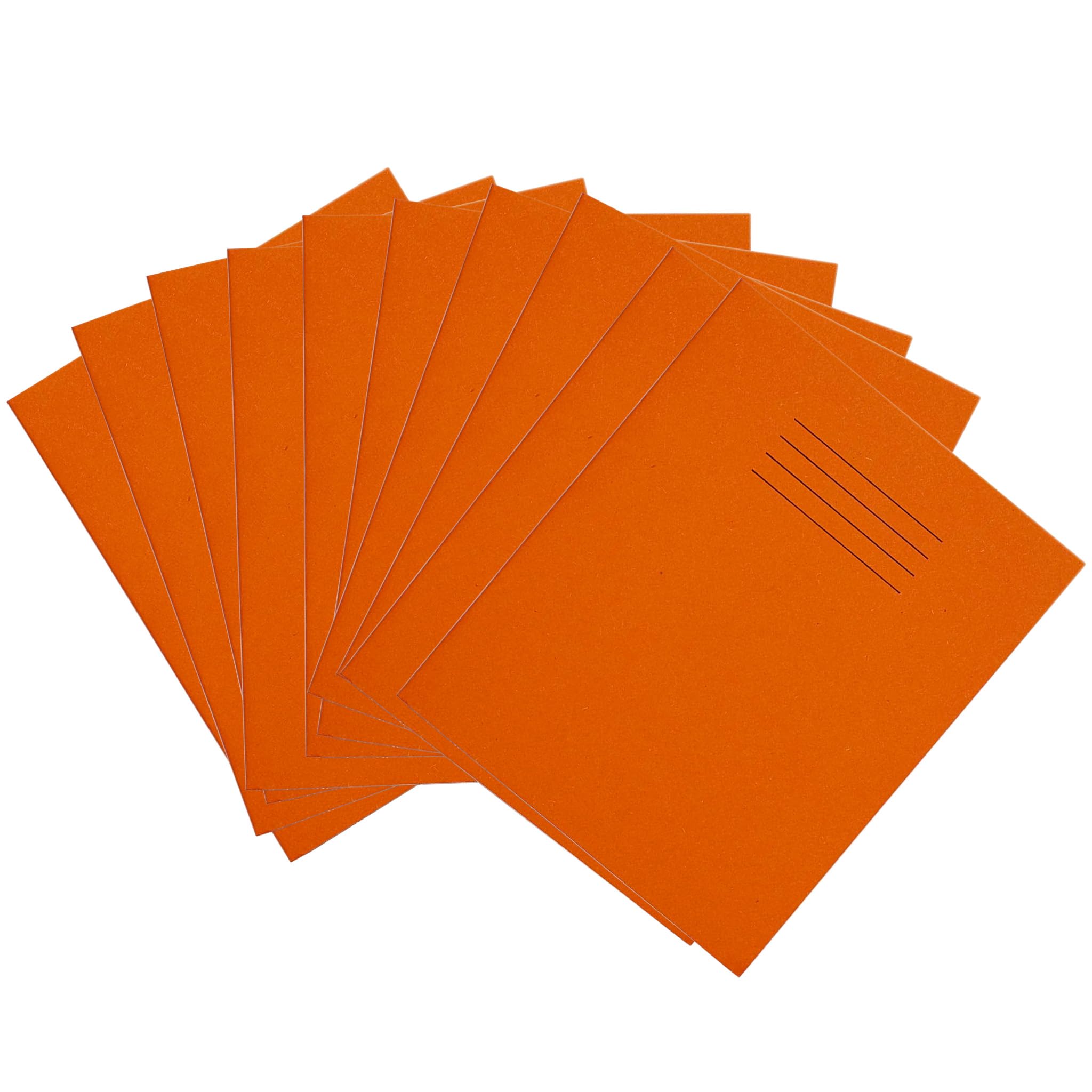 Rhino 8 x 6.5 Composition Notebooks - 48-Page Split Page Design | 10-Pack Orange Cover