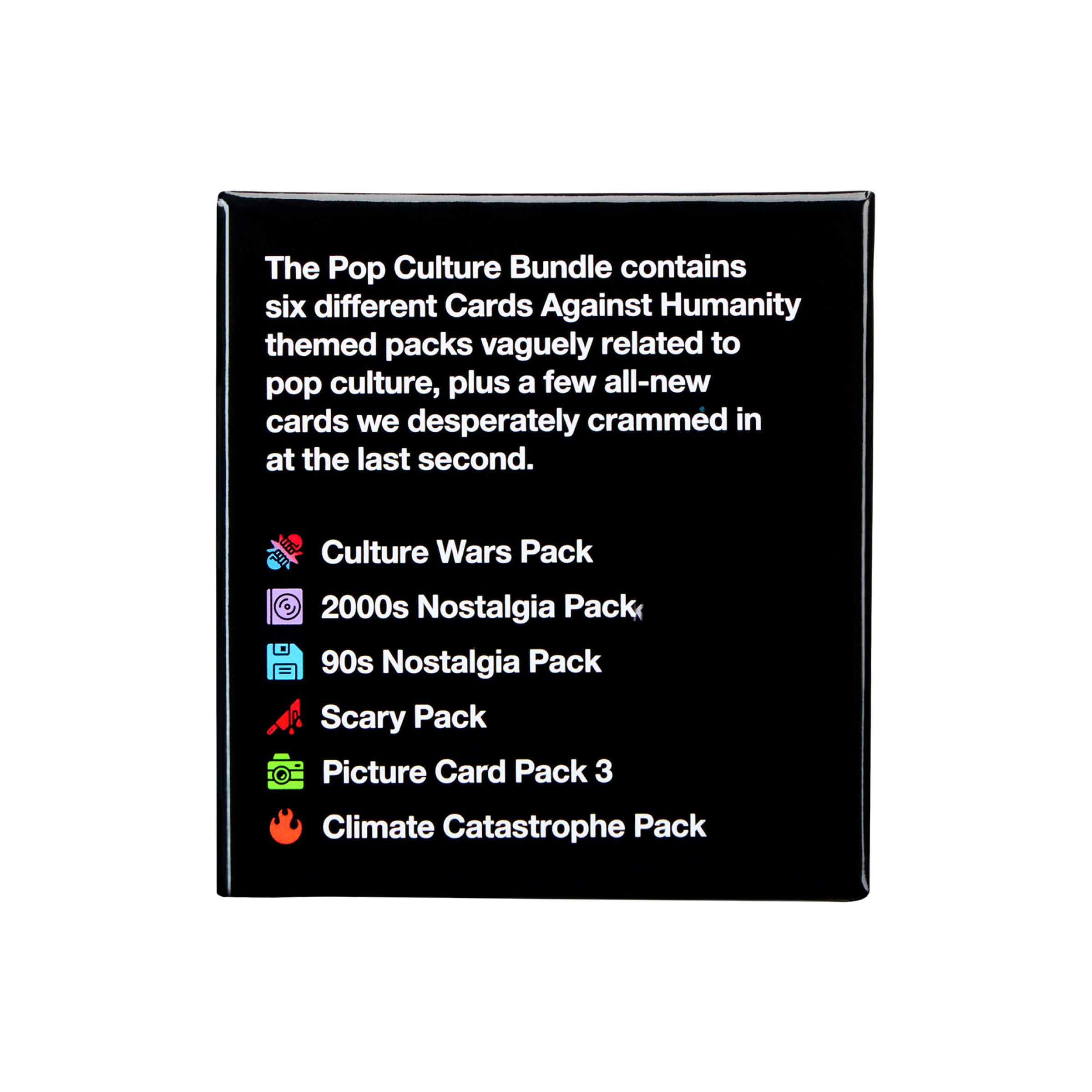 Cards Against Humanity Pop Culture Bundle - 6 Themed Expansion Packs + 10 New Cards | Ages 17+ 3