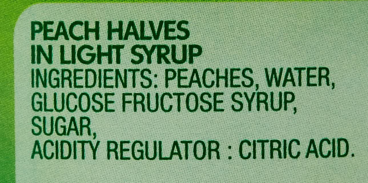 Del Monte Peach Halves in Light Syrup | 420g Can | Fat & Preservative Free 4