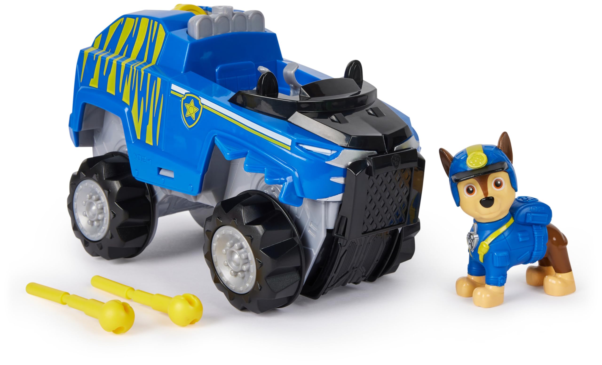 Paw Patrol Jungle Pups Chase Tiger Vehicle Playset with Action Figure | Ages 3+ | Multicoloured