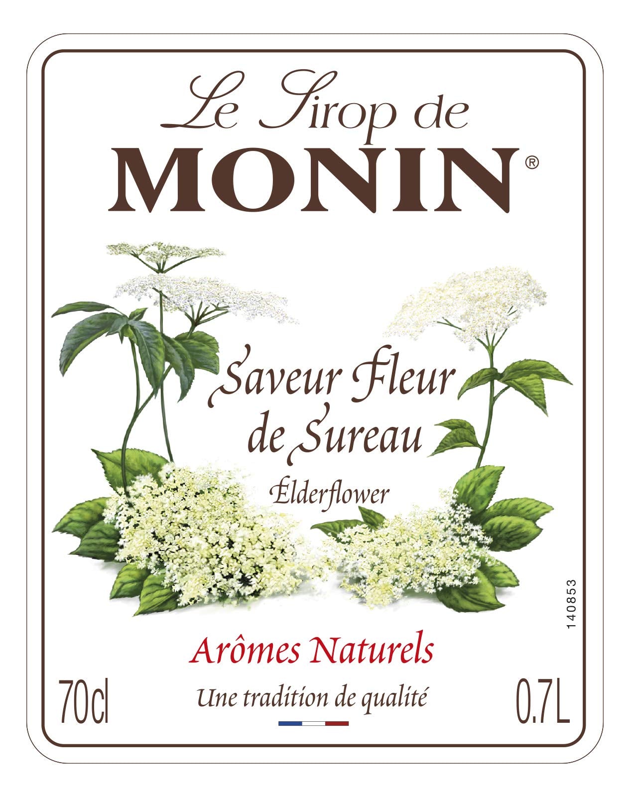 Monin Premium Elderflower Syrup - 700ml | Vegan, Alcohol-Free | Cocktails & Mocktails 4