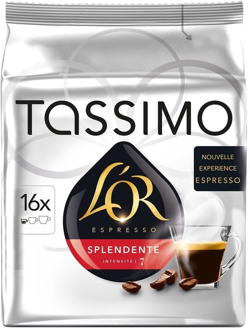 Tassimo Café Lor Splendente Espresso Coffee Pods - 16 Capsules (112g)