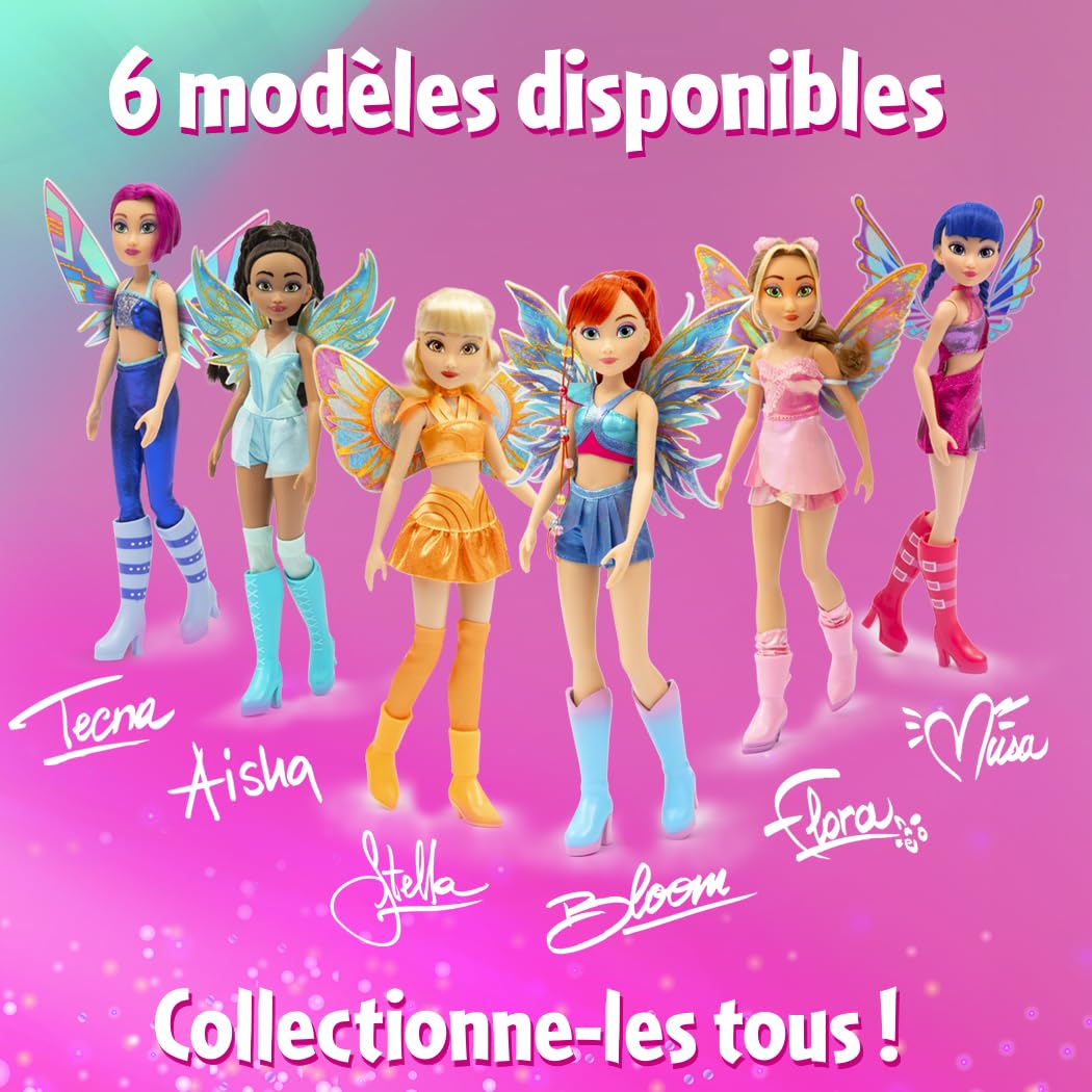 Winx Club Stella Fairy Doll - Glitter Wings, Articulated Joints, Removable Wings | 30.5 cm | Ages 4+ 8