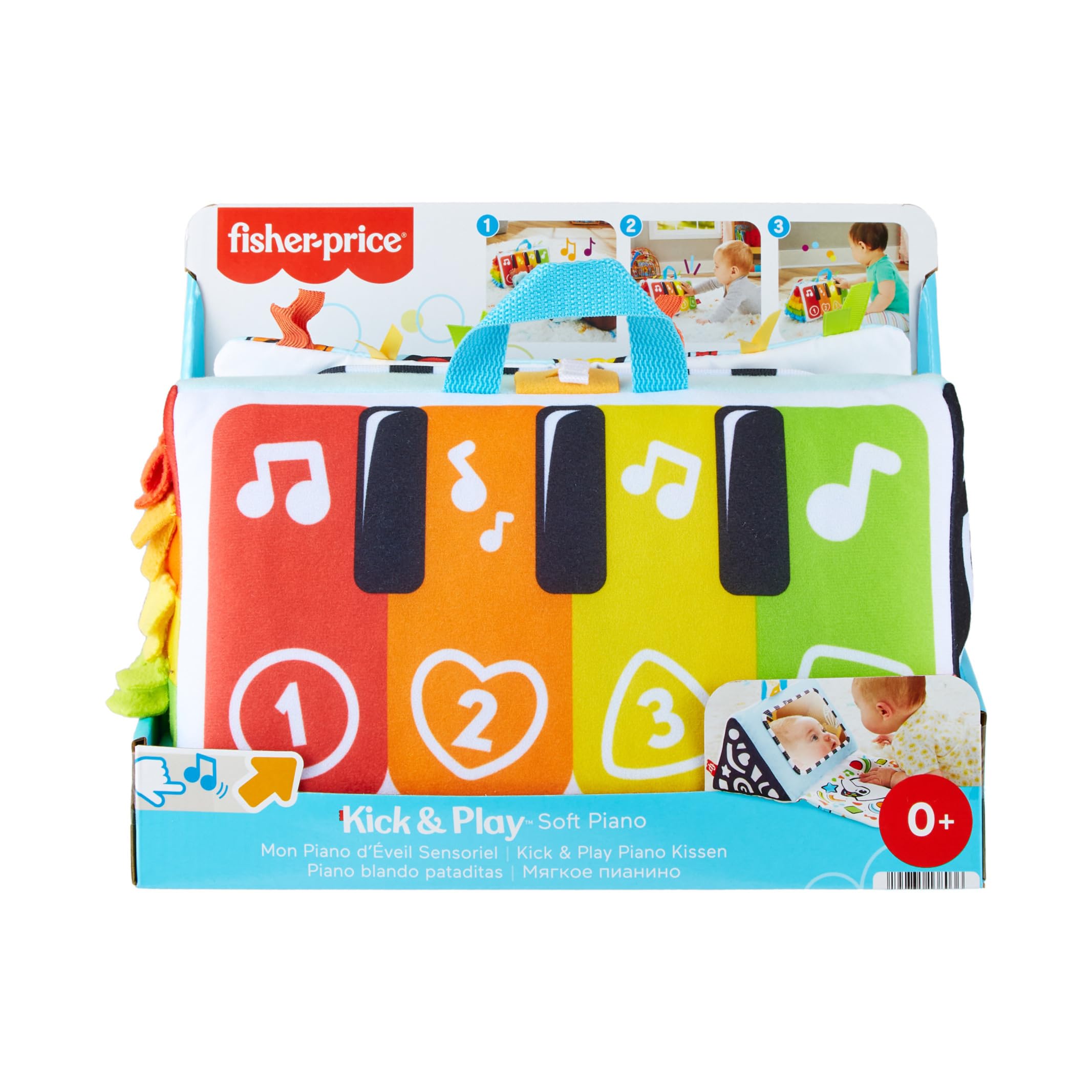 Fisher-Price Kick & Play Soft Piano - Musical Baby Toy for Tummy Time & Sensory Play 16