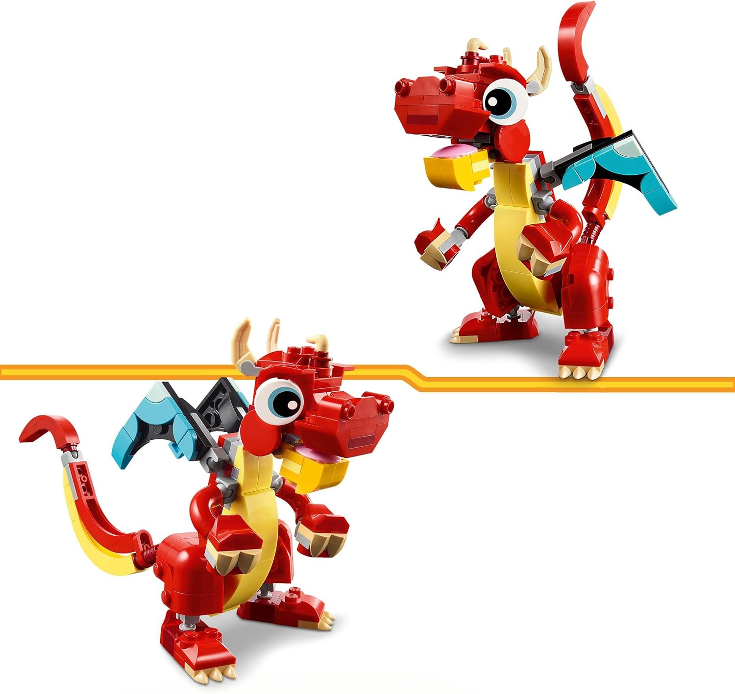 LEGO Creator 3in1 Red Dragon, Phoenix & Fish Building Set - 149 Pieces for Kids 6+ 3