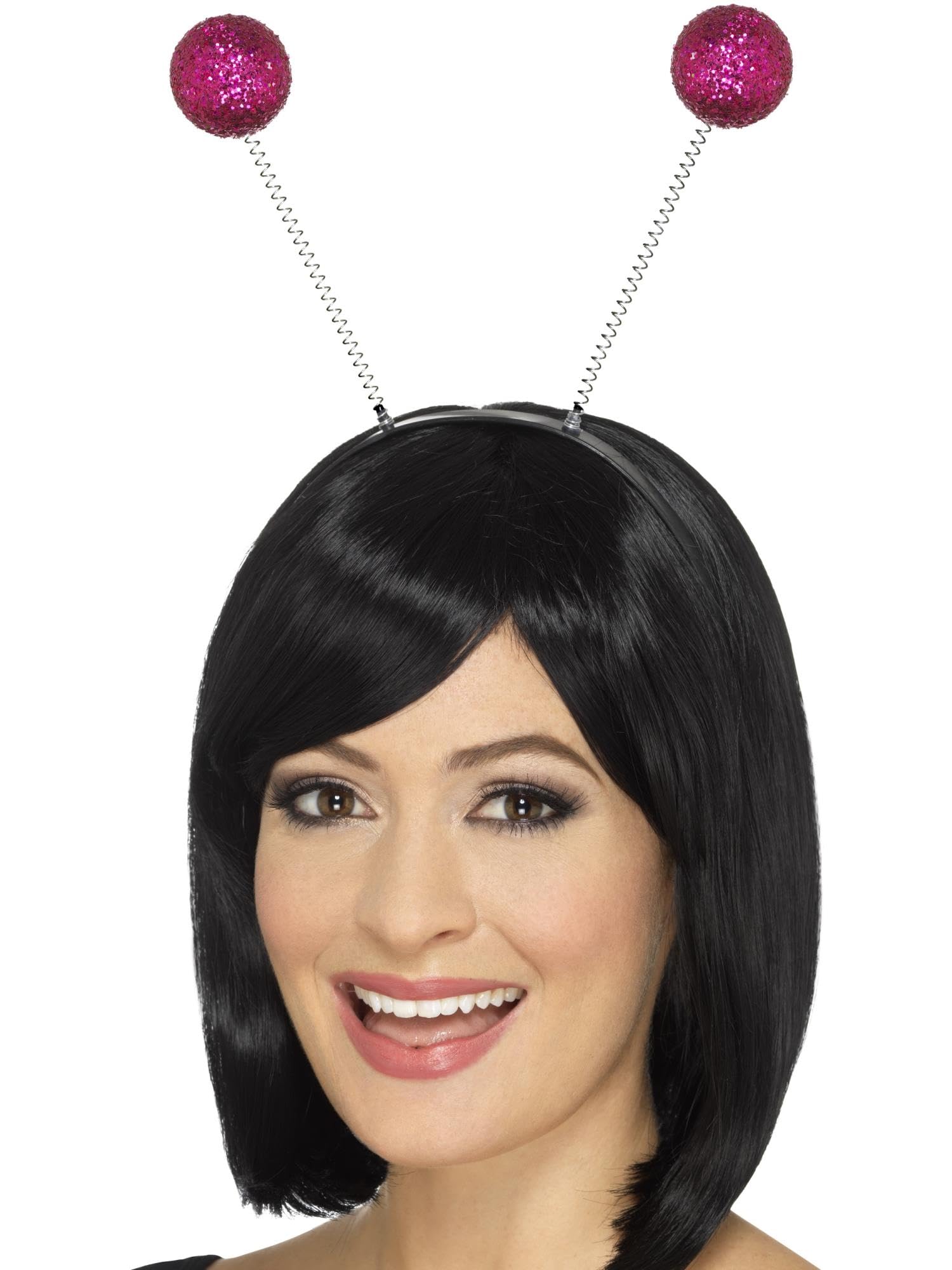 Smiffys Glitter Ball Boppers, Pink, Party & Carnival Fancy Dress, Adult Dress Up Accessories 4