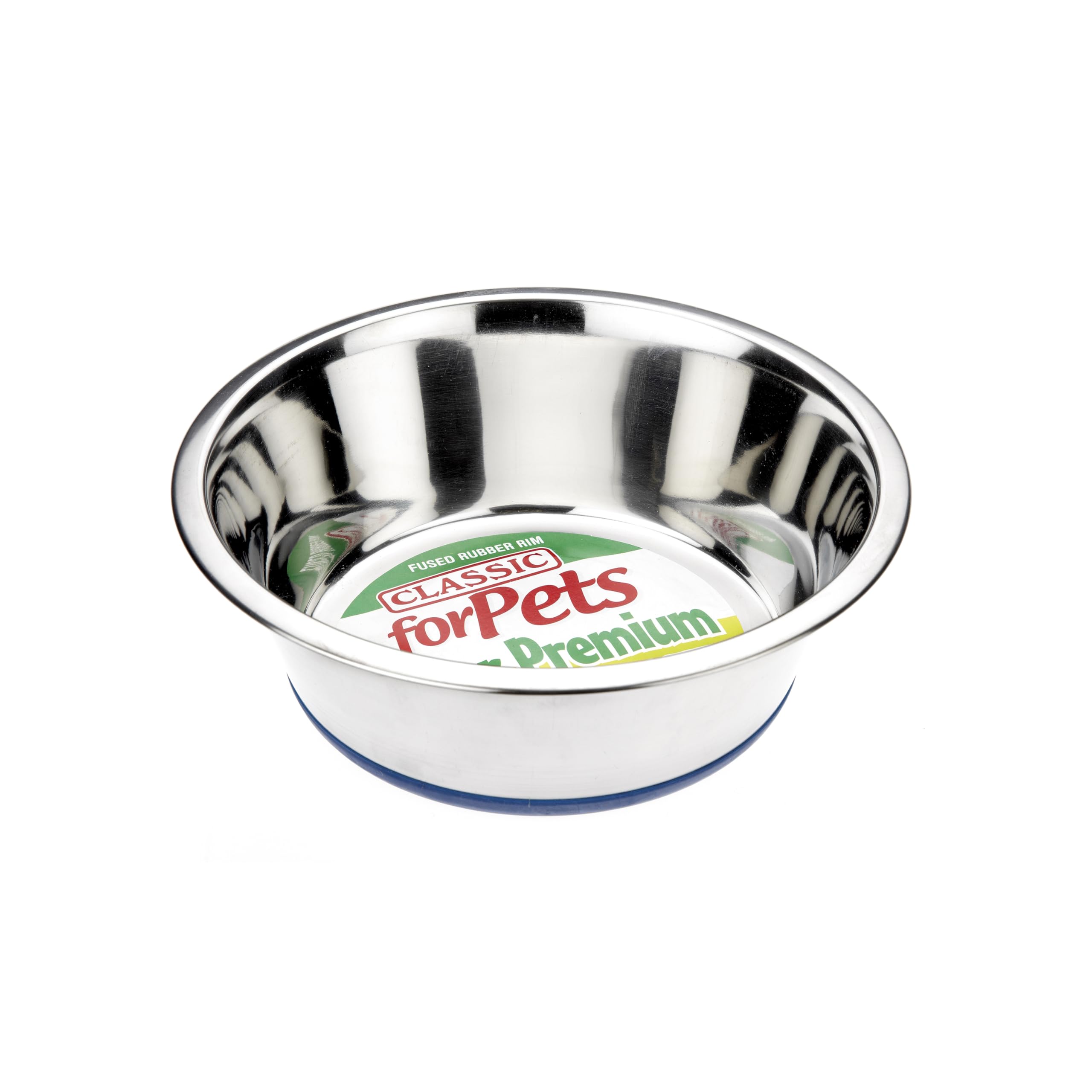 CLASSIC Pet Products Non-Slip Stainless Steel Dish - 1600 ml Capacity | 8.5 inch Diameter 1