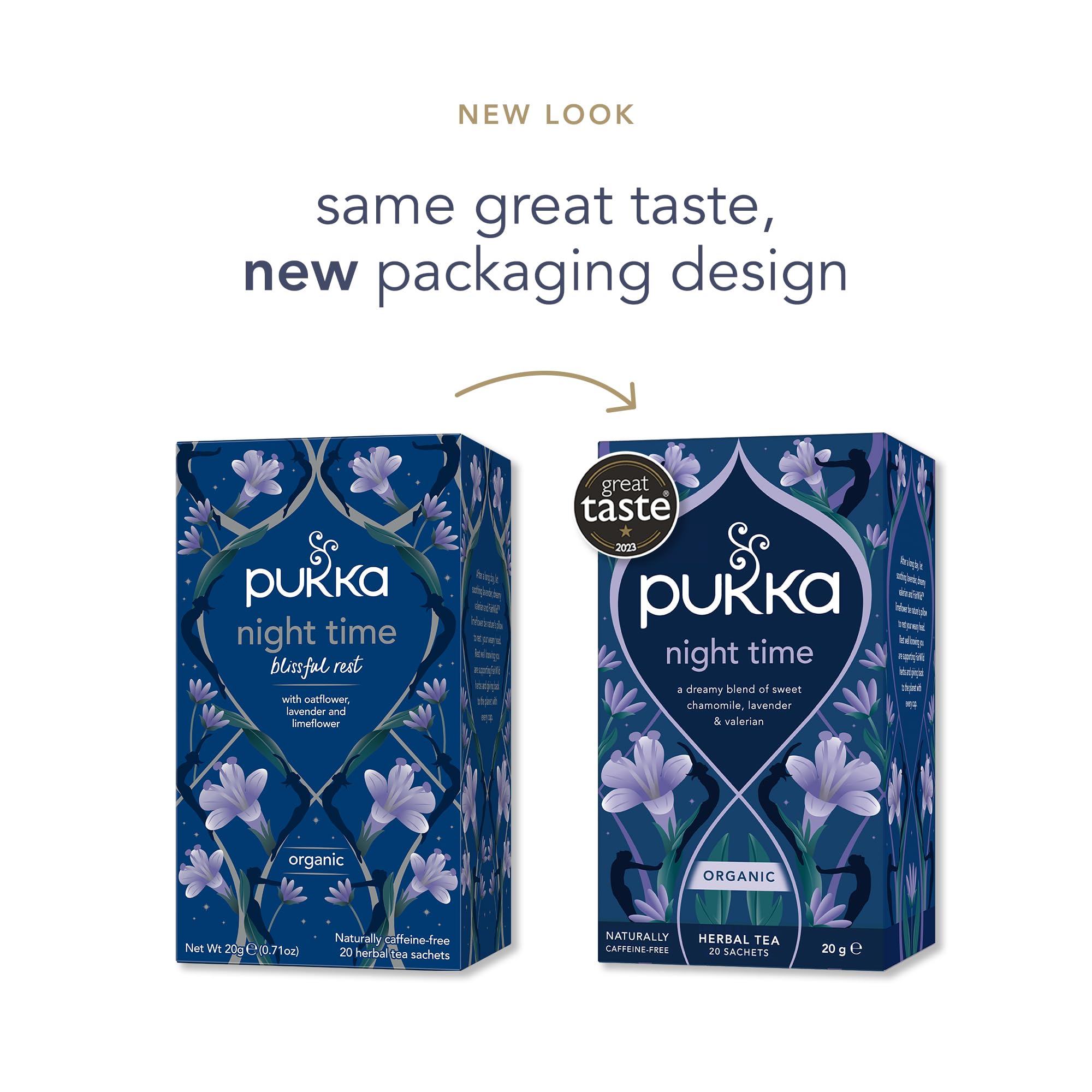 Pukka Herbs Night Time Organic Herbal Sleep Tea - 80 Count (4 Packs of 20) | Caffeine-Free 2