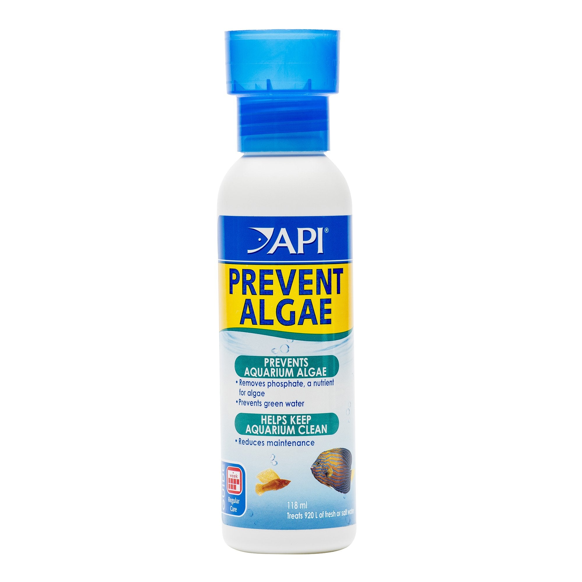 API Prevent Algae Solution - Prevents Algae & Green Water | 118 ml Liquid