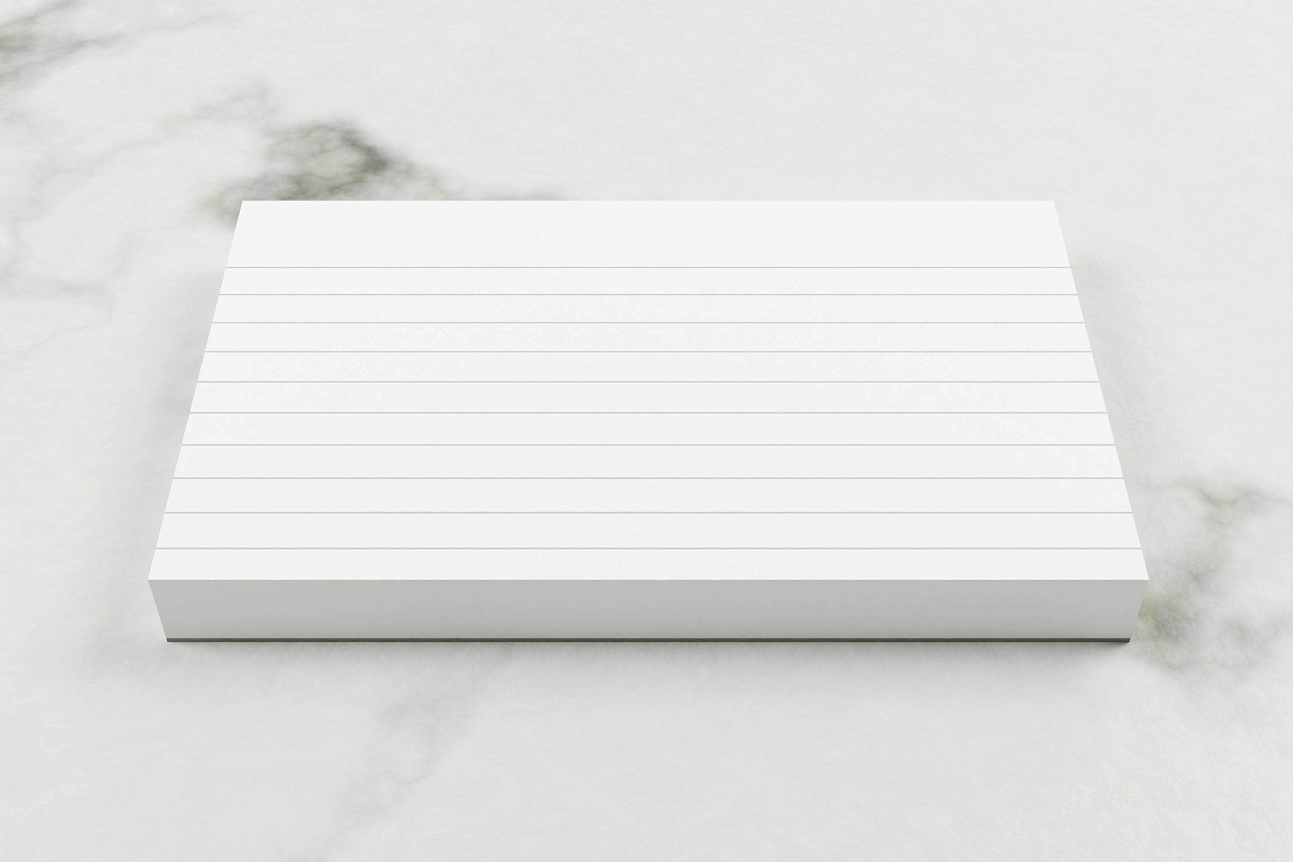 Silvine 5x3 100% Recycled Flash Cards - Lined (100 Cards) White 3
