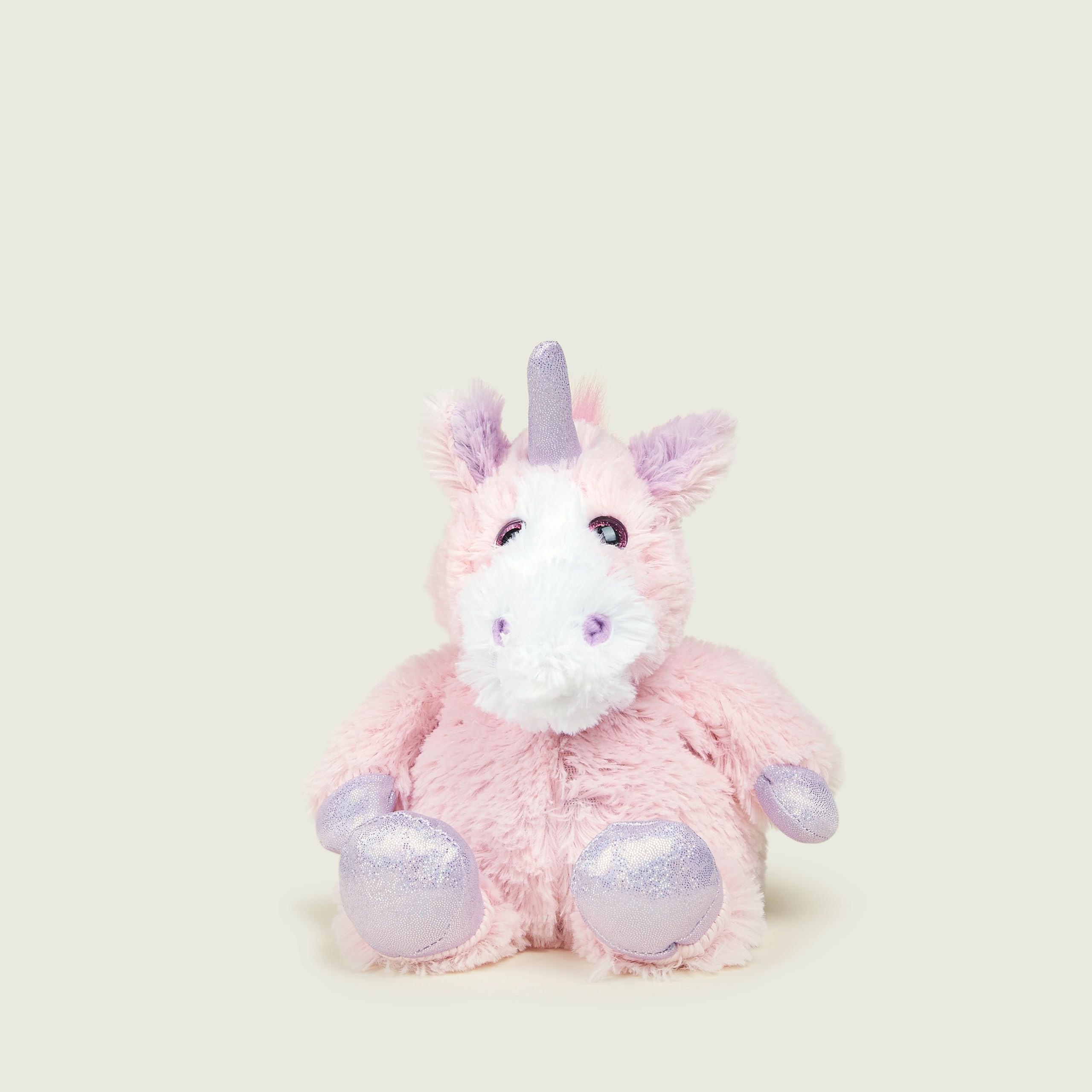Warmies - Junior Sparkly Pink Unicorn Plush Heatable and Weighted with French Lavender Scent 7