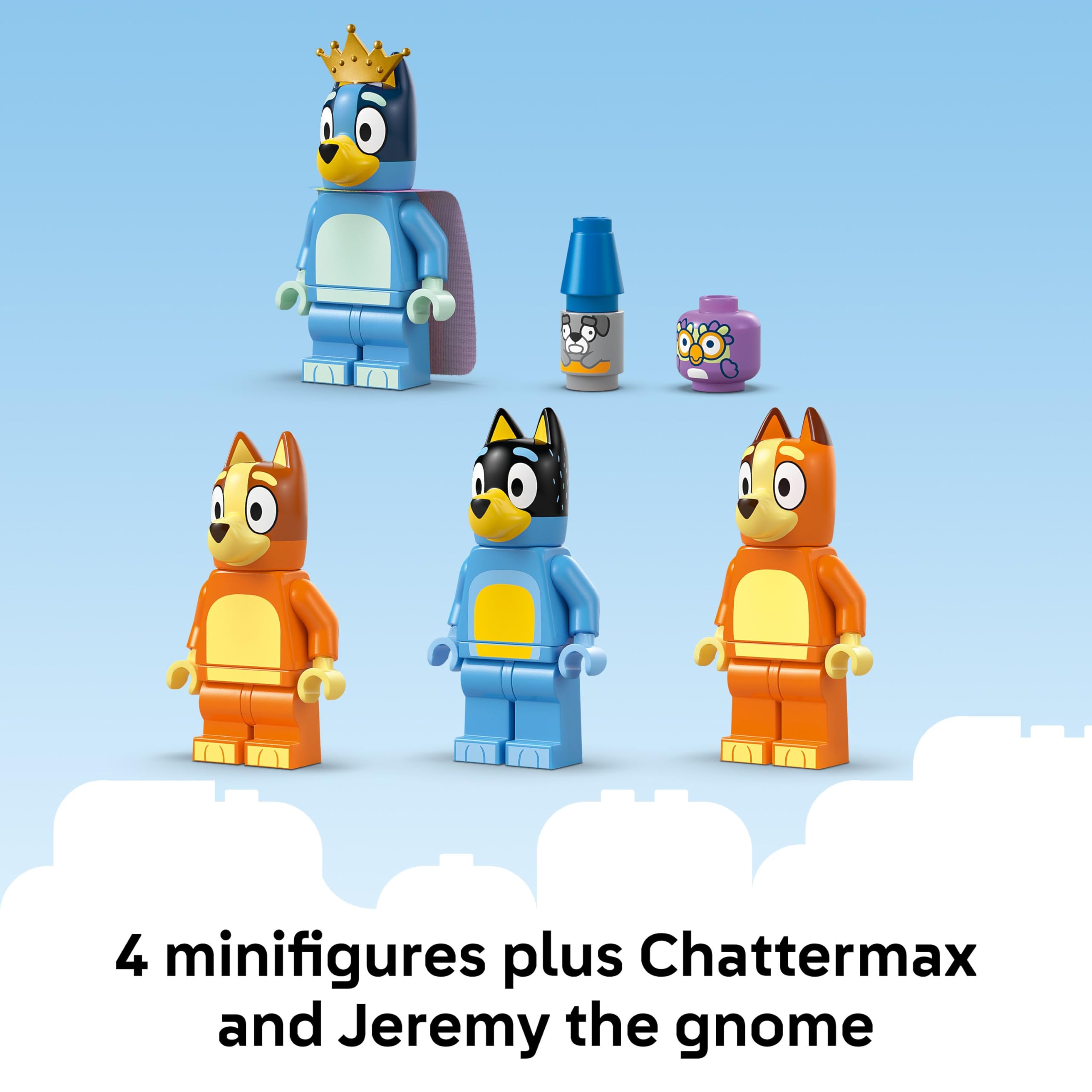 LEGO Bluey's Family House Building Set - Modular Playset with 4 Minifigures | Ages 4+ 6