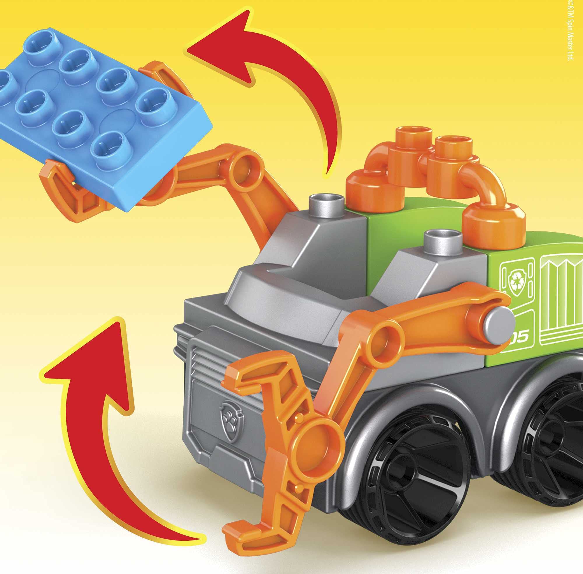 Mattel Mega Bloks Paw Patrol Ensemble de camions de recyclage The Movie Rocky&#39;s City 5