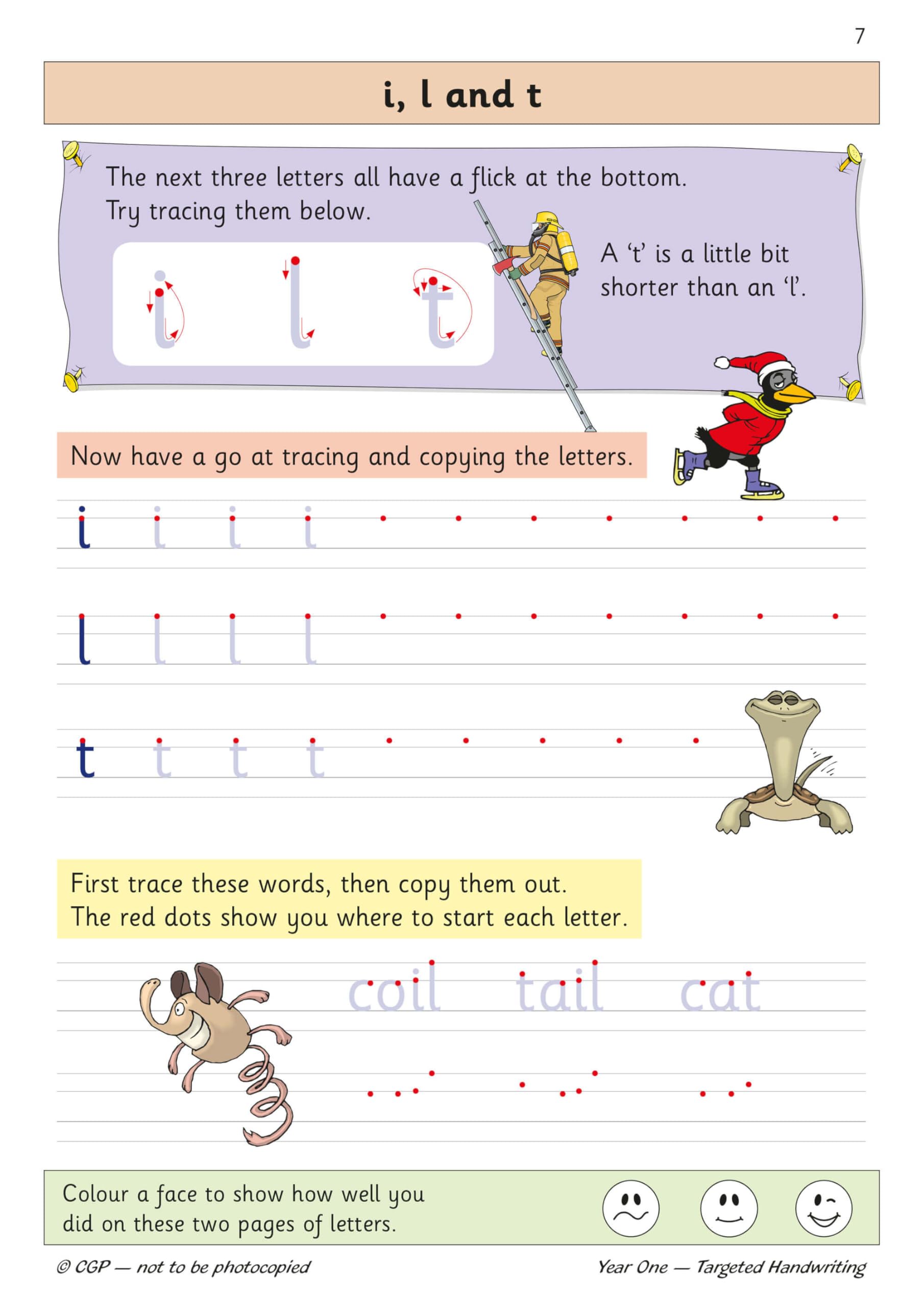 CGP KS1 English Targeted Practice Book - Handwriting for Year 1 | Paperback | 32 Pages 3