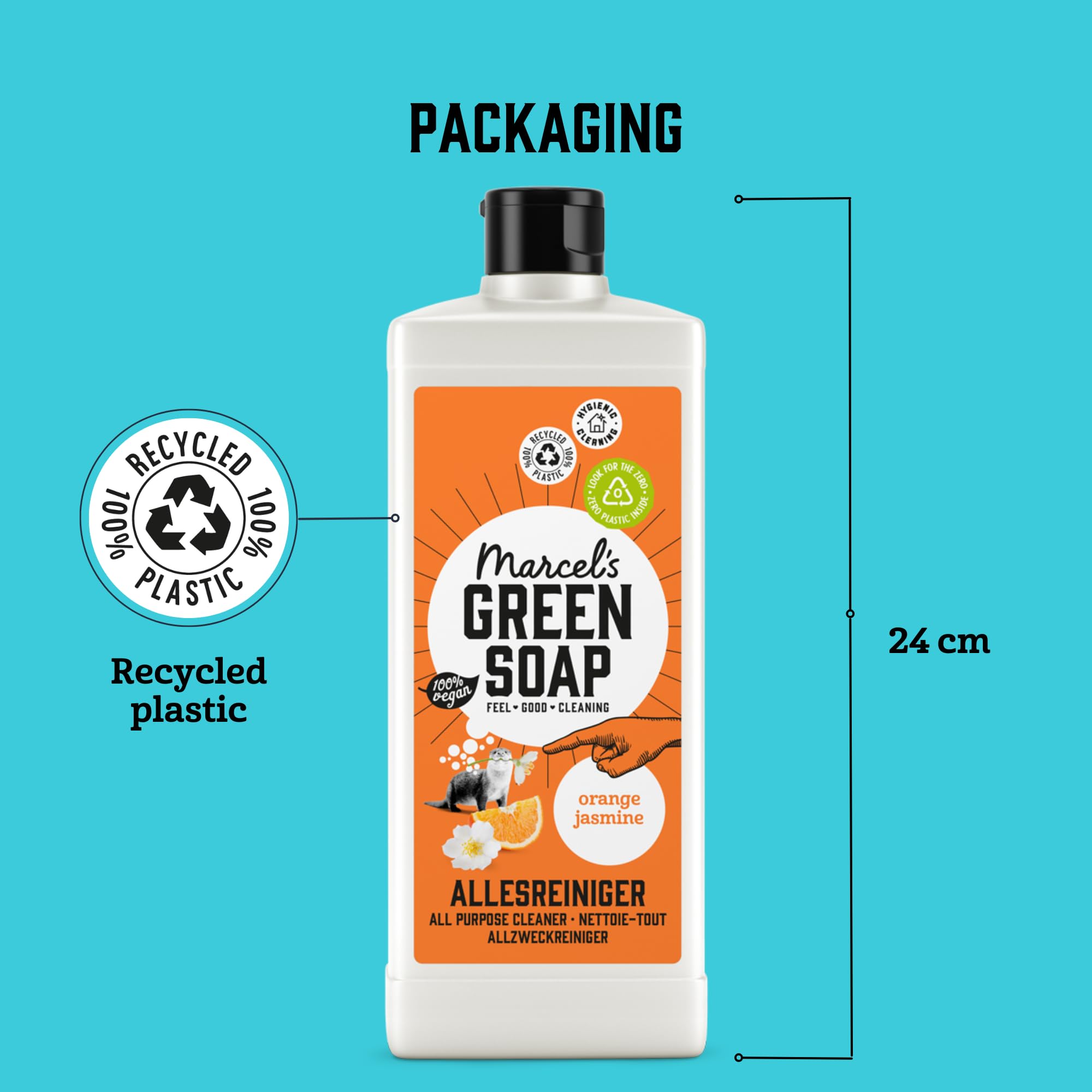 Marcel's Green Soap All Purpose Cleaner Orange & Jasmine 750 ml Microplastic-Free Vegan 5
