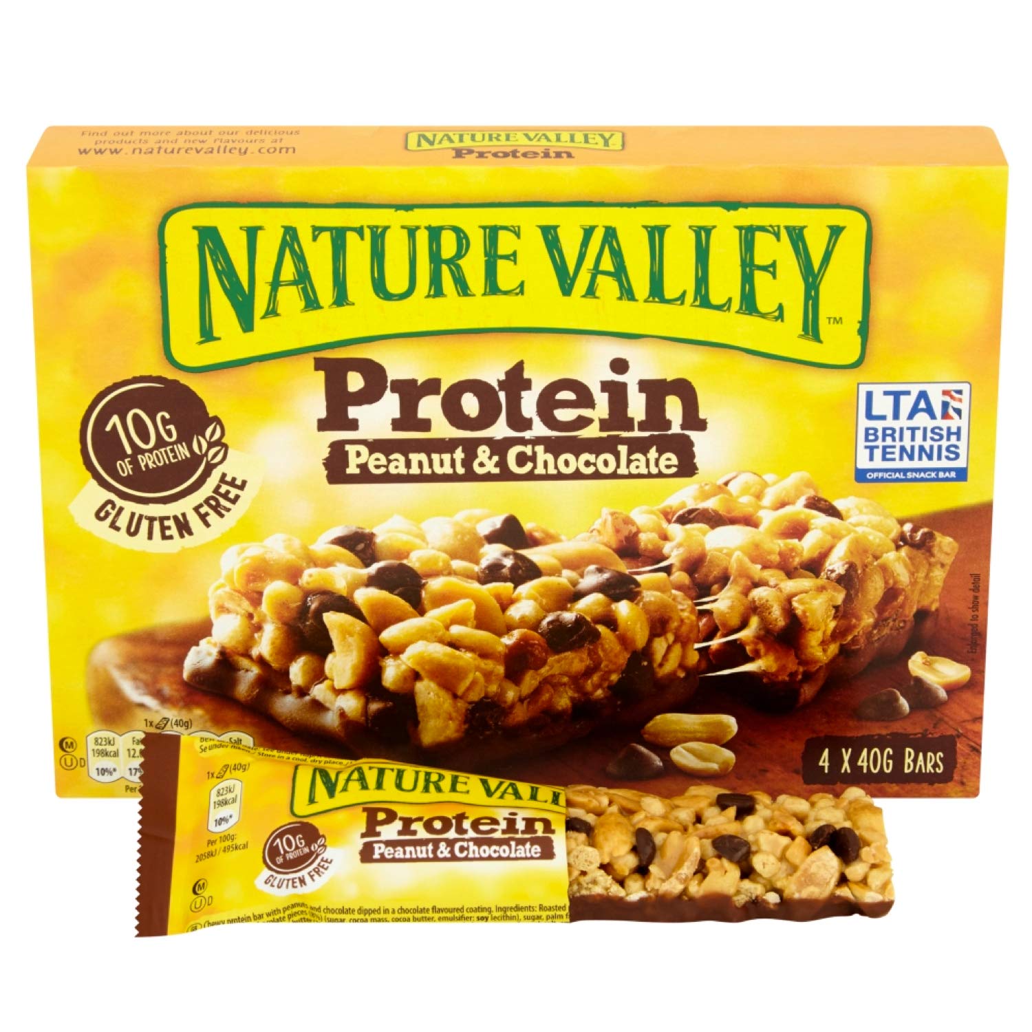 Nature Valley Protein Peanut & Chocolate Cereal Bars - High Protein Snack | 12 Count Pack 2