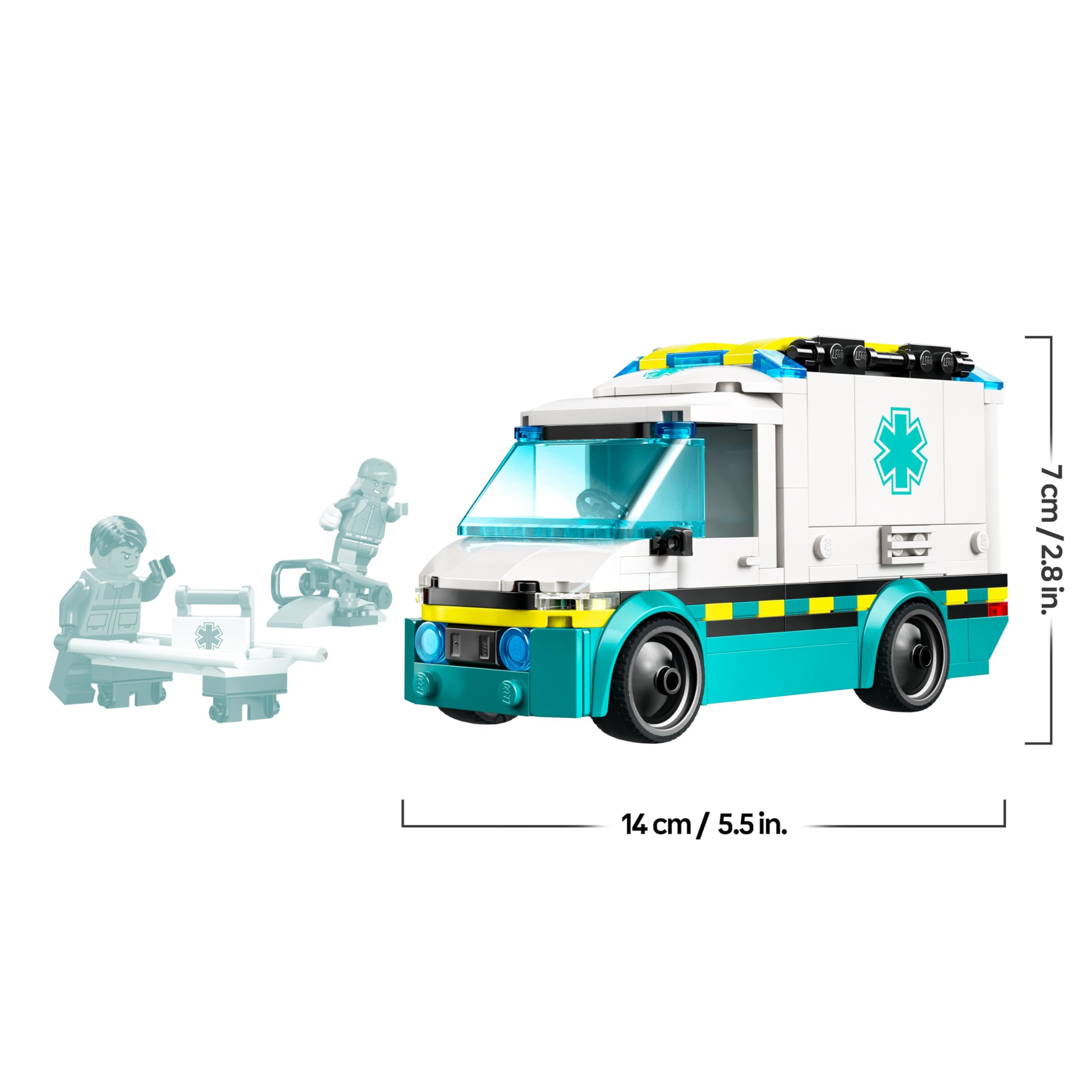 LEGO City Emergency Ambulance Playset with 2 Minifigures - Building Toy for 5+ Year Olds 2