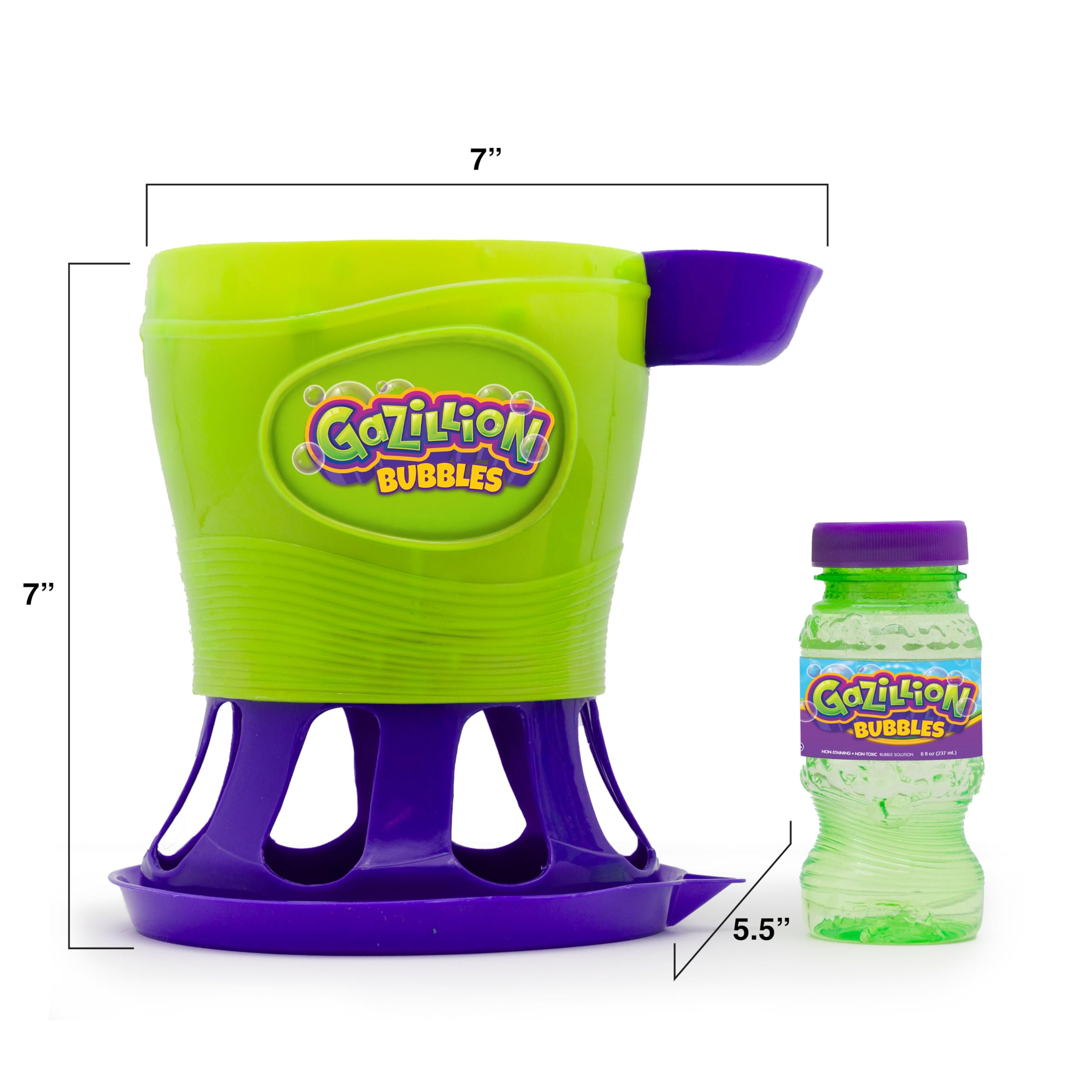 Gazillion Tornado Bubble Toy - Non-Stop Bubble Action | Ages 3+ | Includes 4 oz Solution 3