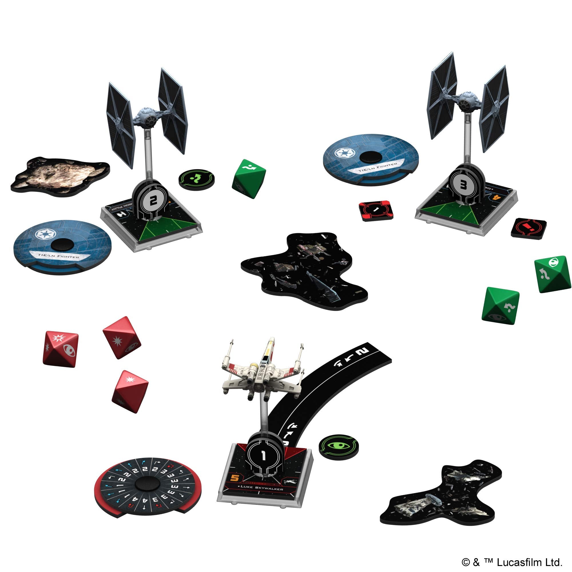 Atomic Mass Games Star Wars X-Wing Second Edition Core Set | Tabletop Miniature Gaming