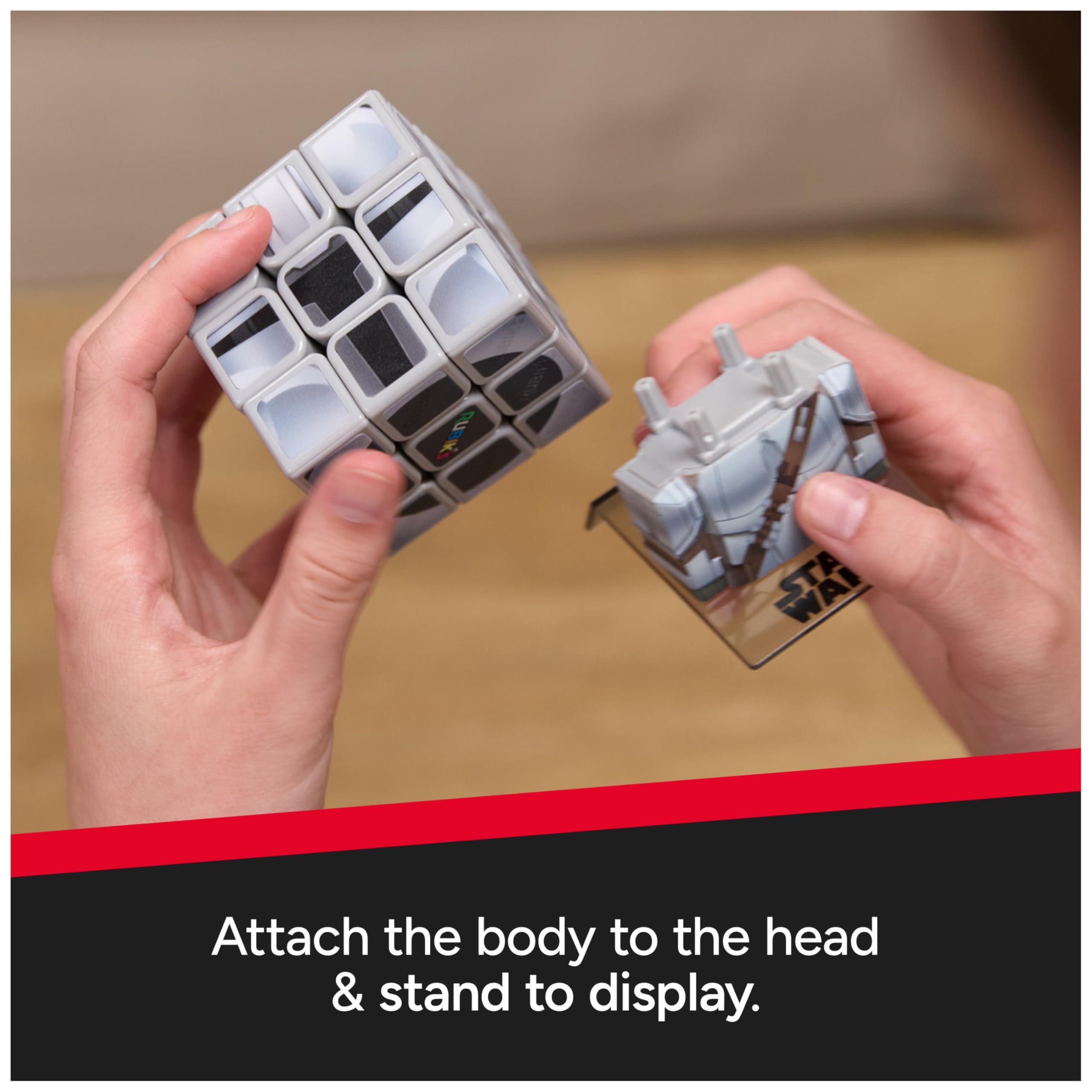 Rubik's Star Wars Mandalorian Cuber - 3x3 Puzzle | Multicolor Plastic | Ages 8+ 5