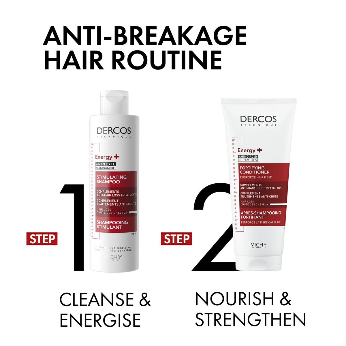 VICHY DERCOS Energizing Anti-Fall Shampoo - 400 ml 6