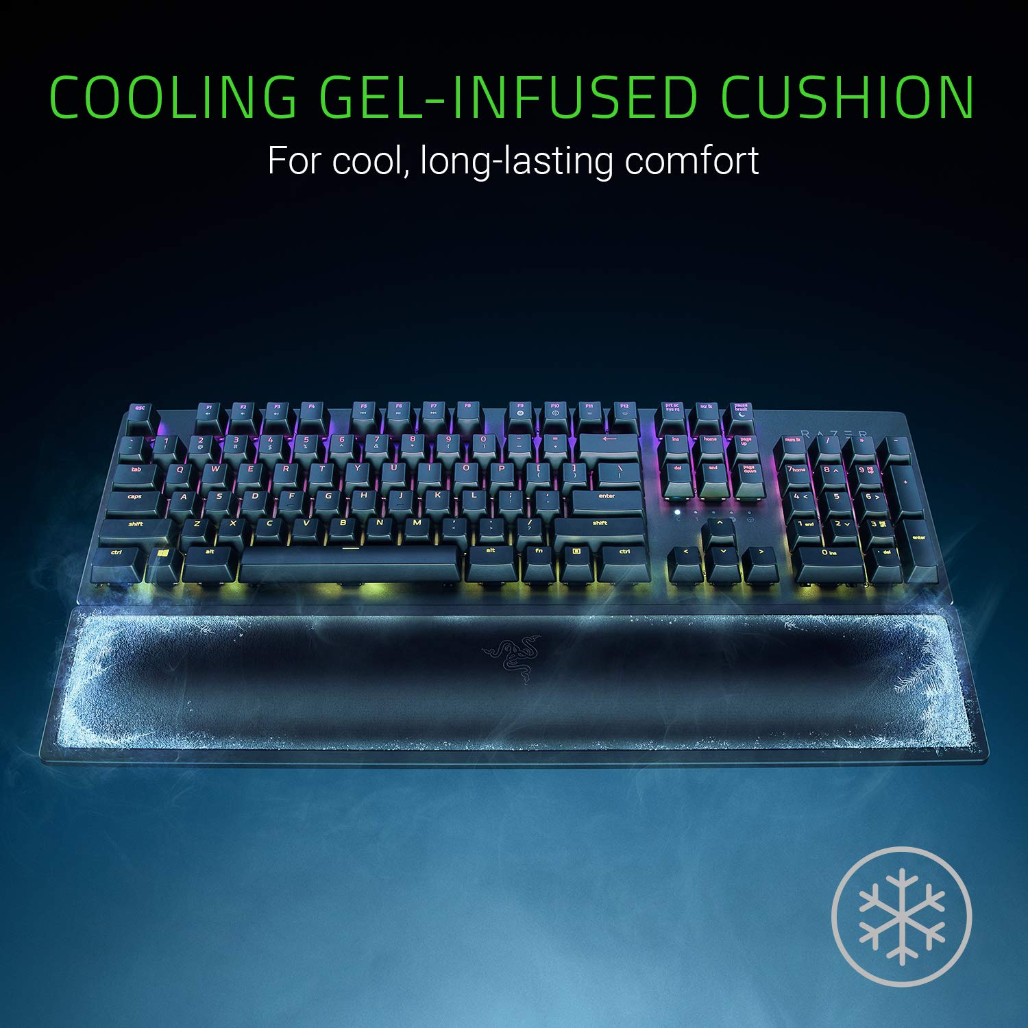 Razer Ergonomic Cooling Gel Keyboard Wrist Rest - RC21-01470100-R3M1 5