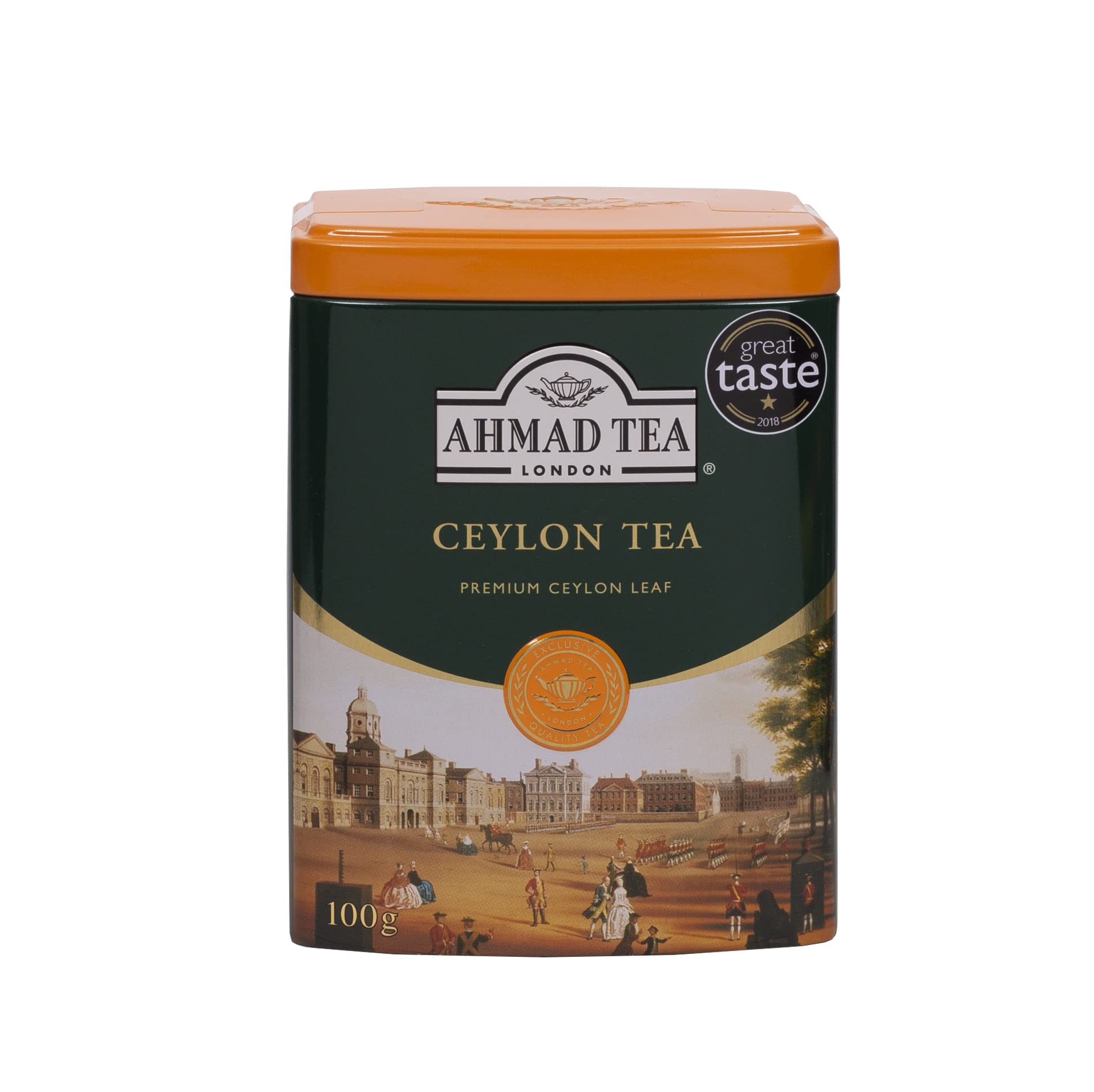 Ahmad Tea English Scene Caddy - 100g Loose Leaf Ceylon Black Tea 1