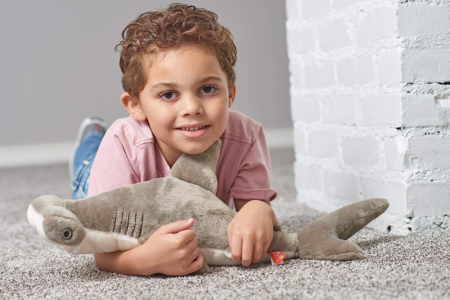 WILD REPUBLIC Hammerhead Shark Plush Soft Toy - 13-inch, Lifelike Design, Surface Washable