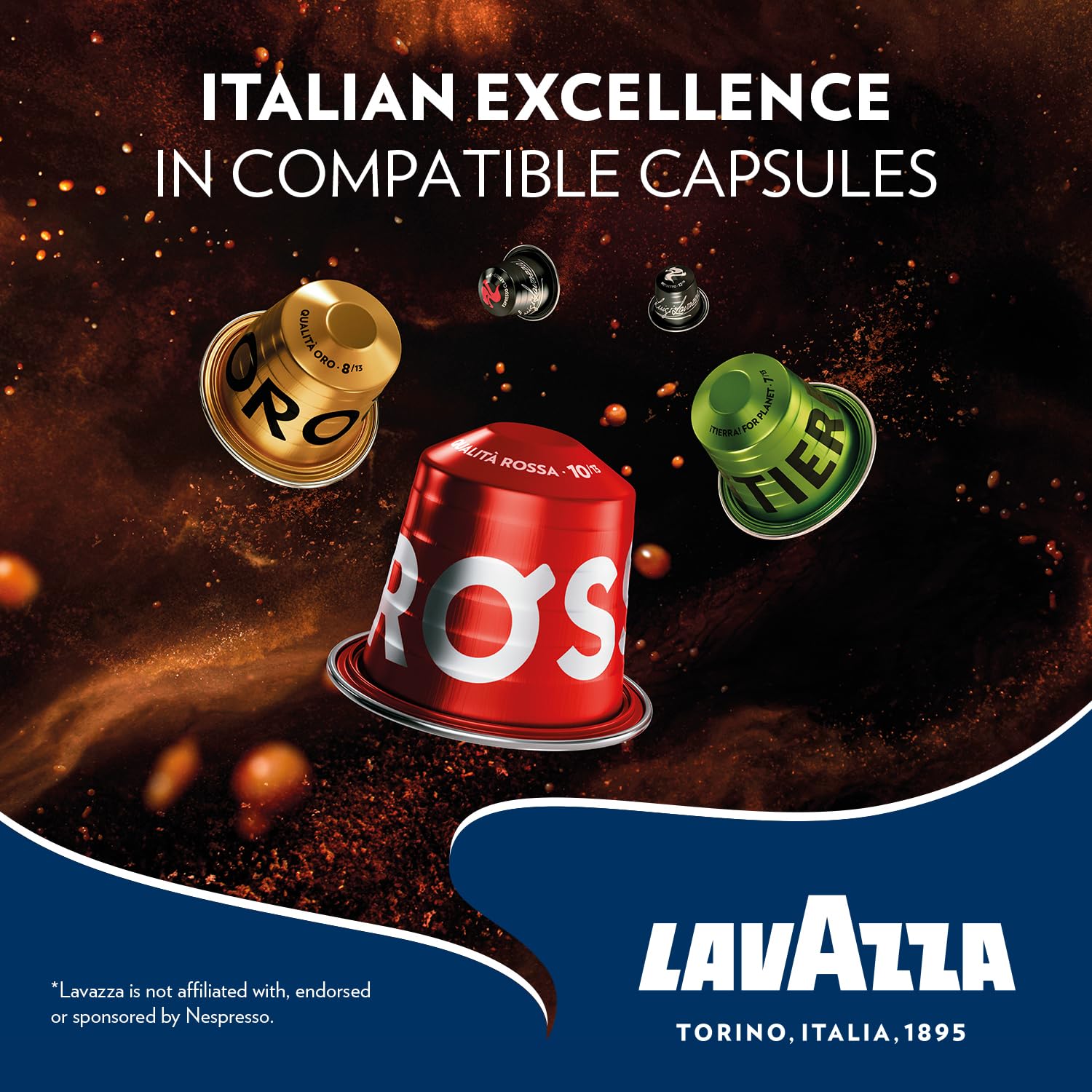 Lavazza Crema e Gusto Classico Coffee Capsules - Intensity 12/13 | 30 Aluminium Pods 2