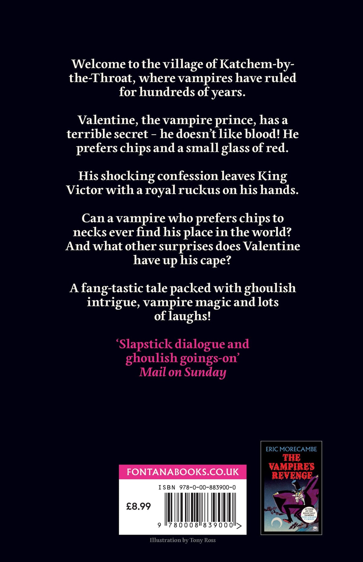 Fontana The Reluctant Vampire - Paperback, Book 1, Ages 7–12