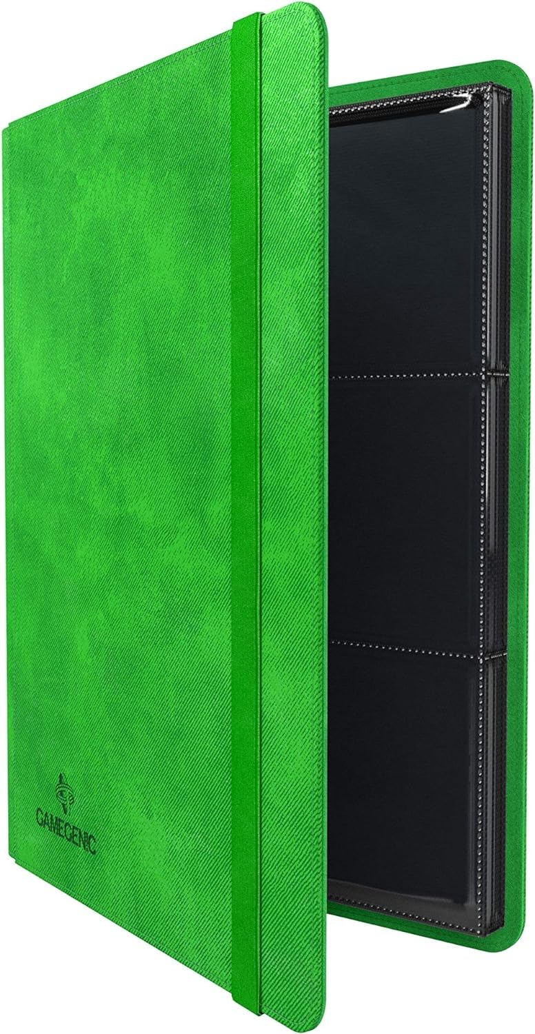 Gamegenic Prime Album - 18-Pocket Capacity | Side-Loading Pages | Green Color