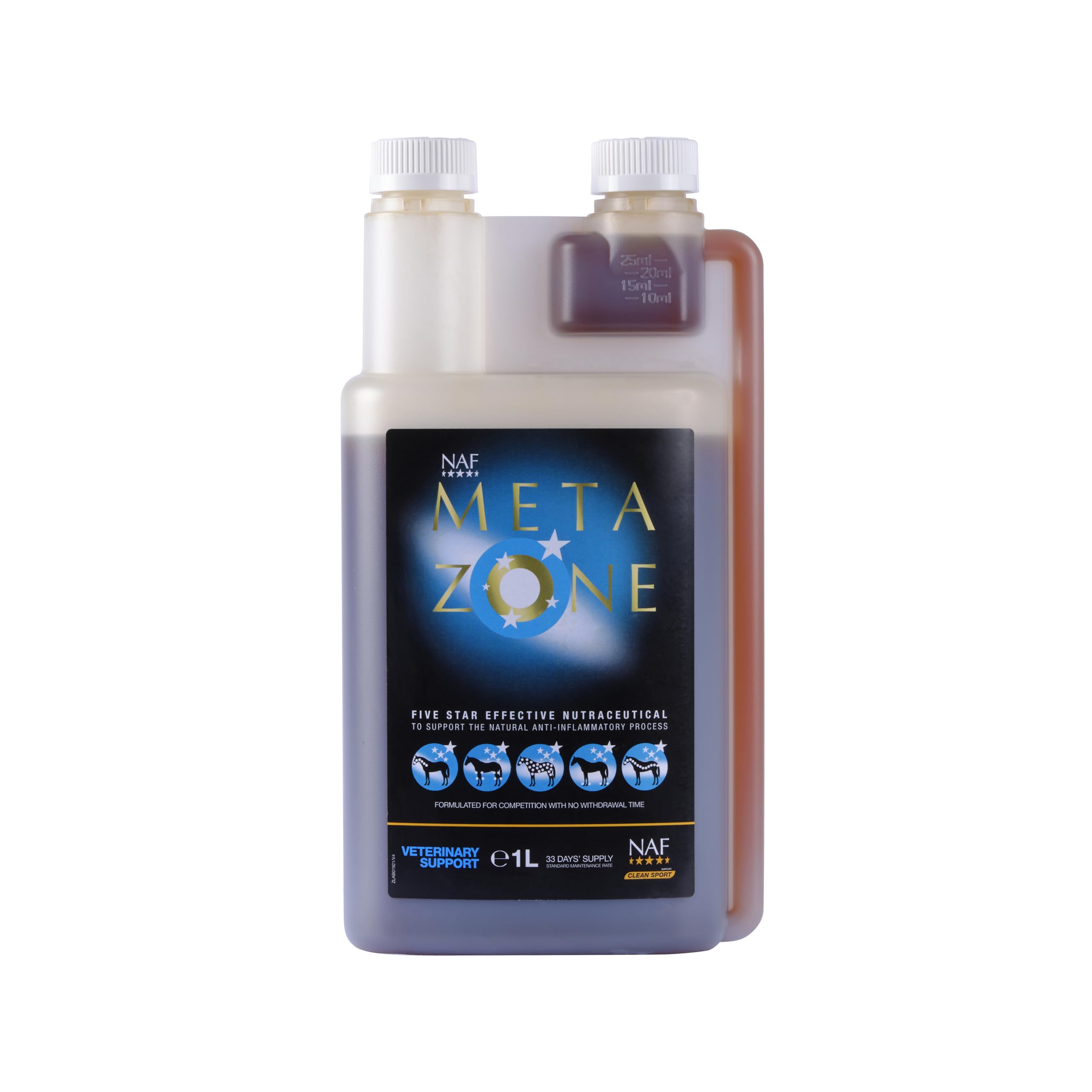 NAF Five Star Metazone Liquid - Natural Anti-Inflammatory Support | 1L | Equine Health